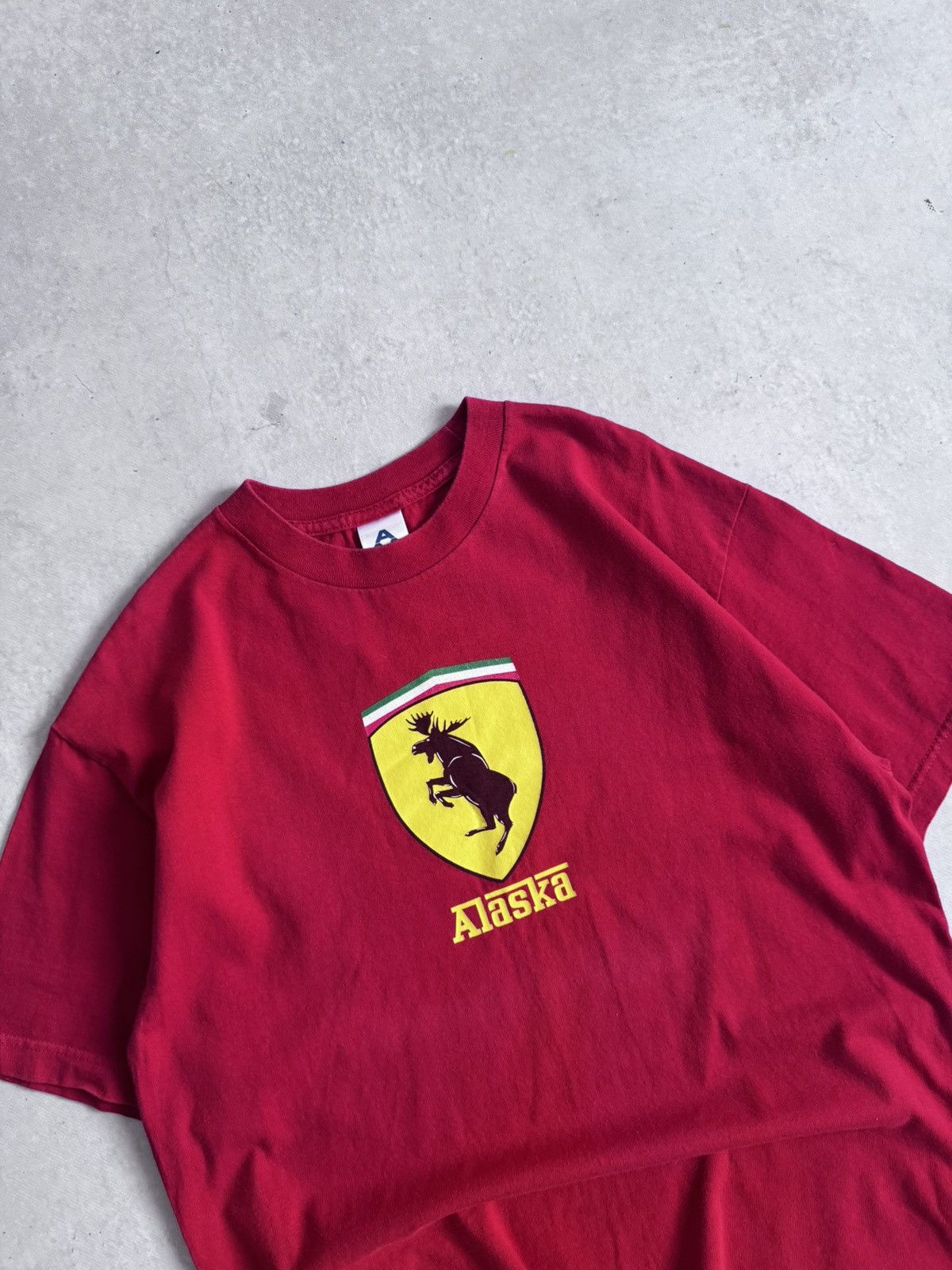Vintage Vintage Alaska Ferrari Humor Y2K Alstyle Apparel & Activewea Size US L / EU 52-54 / 3 - 3 Thumbnail