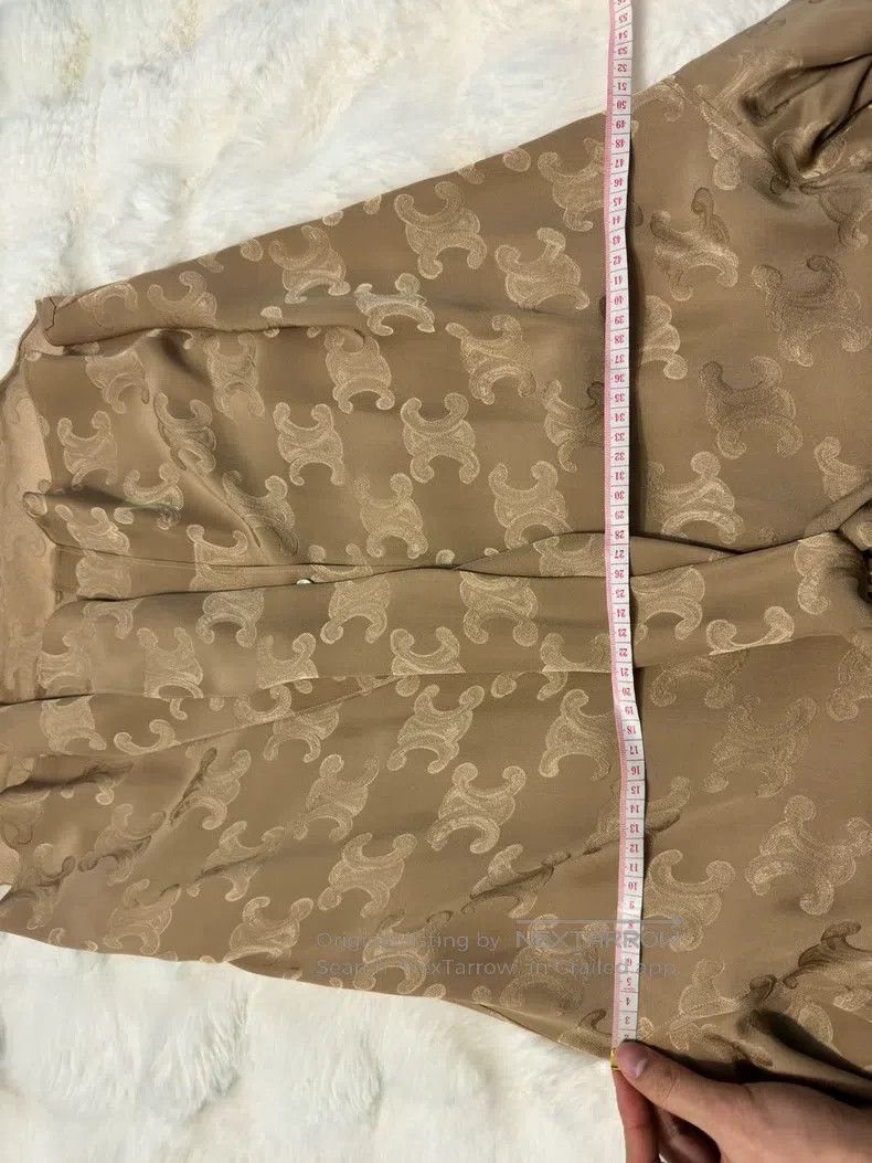 Celine CELINE All-over Printed Silk Scarf Shirt Size XL / US 12-14 / IT 48-50 - 7 Thumbnail