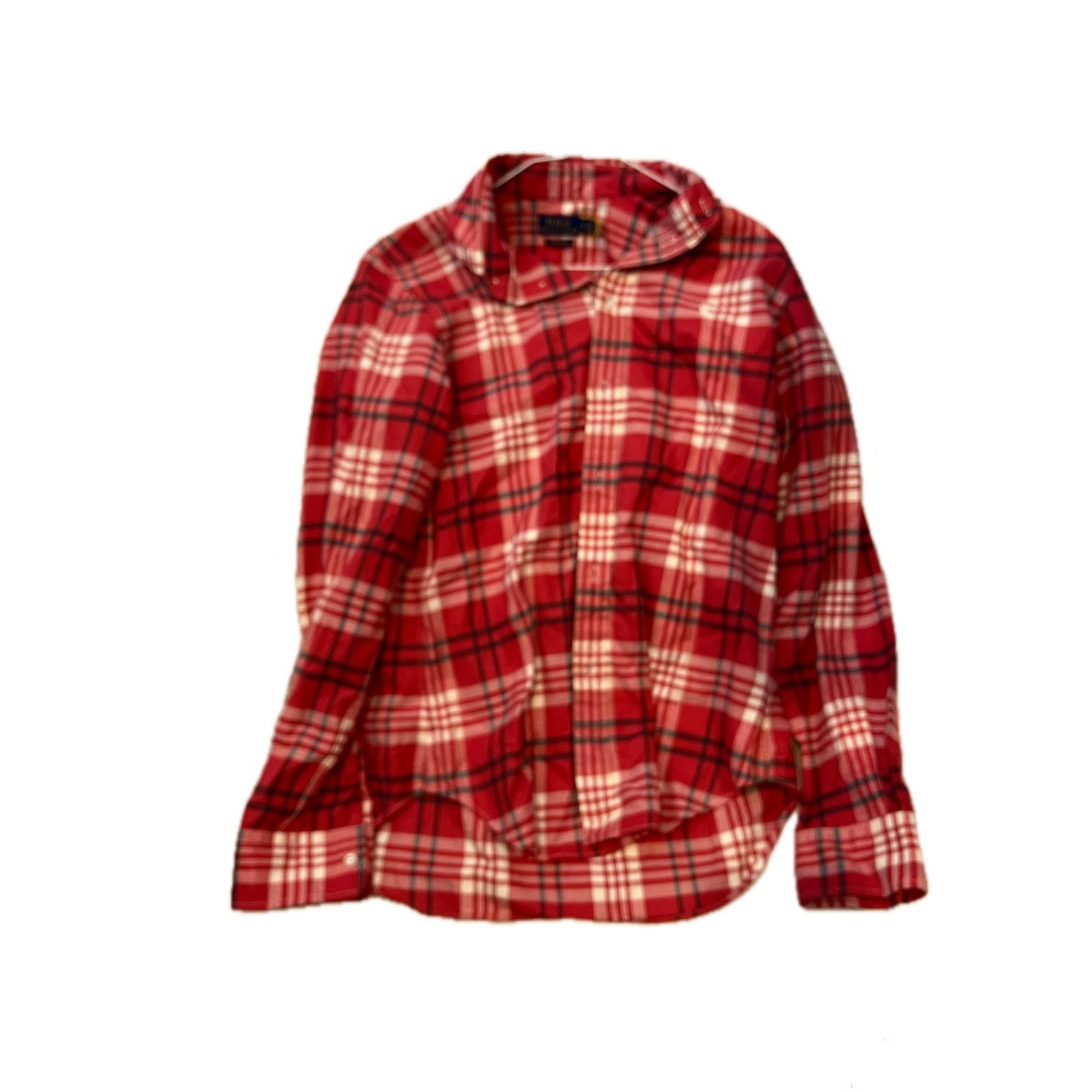 Polo Ralph Lauren Polo Ralph Lauren Red Casual Button Down Shirt Mens Med Size US M / EU 48-50 / 2 - 1 Thumbnail