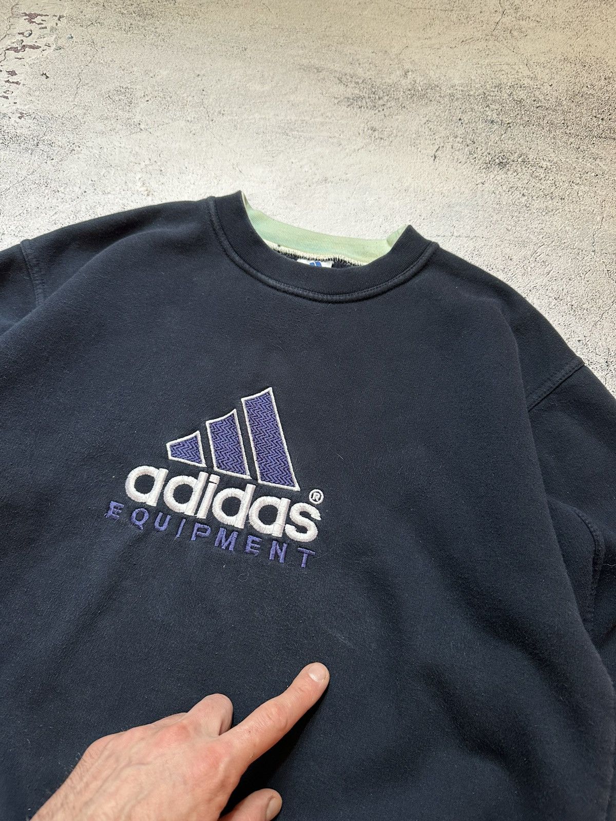 Adidas × Vintage Adidas Equipment Vintage Sweatshirt Size US L / EU 52-54 / 3 - 4 Thumbnail