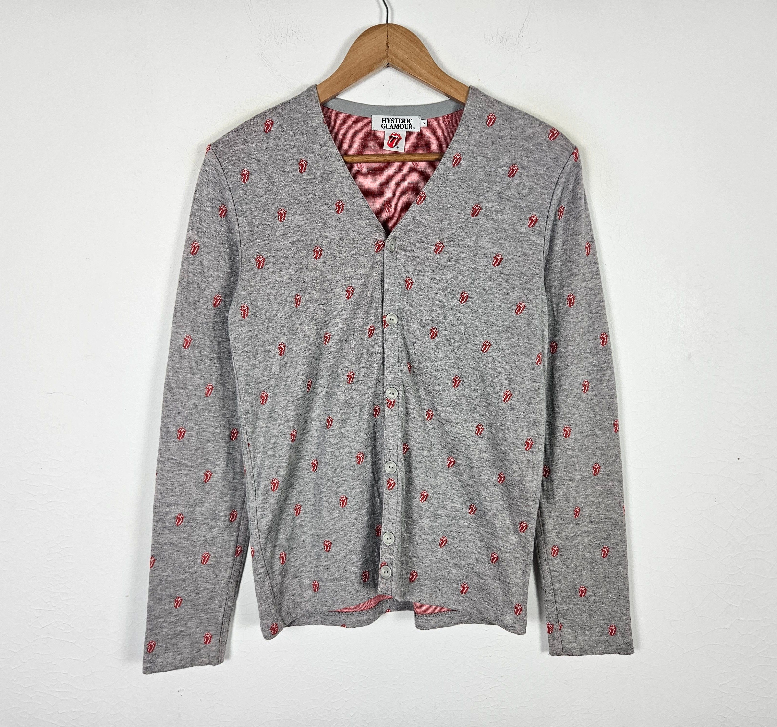Hysteric Glamour × The Rolling Stones Hysteric Glamour Rolling Stones Iconic Cardigan Sweater Size US S / EU 44-46 / 1 - 3 Thumbnail