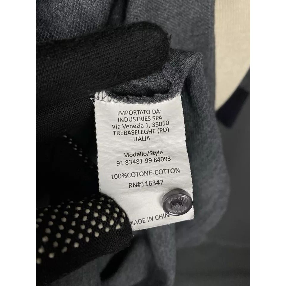 Moncler Moncler Maglia Men's Gray Collared Polo Longsleeve Sweater S Size US M / EU 48-50 / 2 - 5 Thumbnail