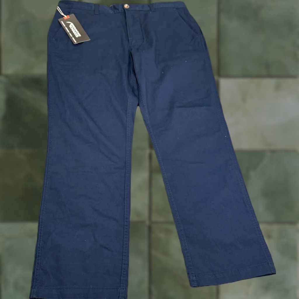Mountain Khakis NWT Mountain Khaki Men’s Homestead Chino Pant 35x30 Modern Fit Crater Navy Blue Size US 35 - 1 Thumbnail