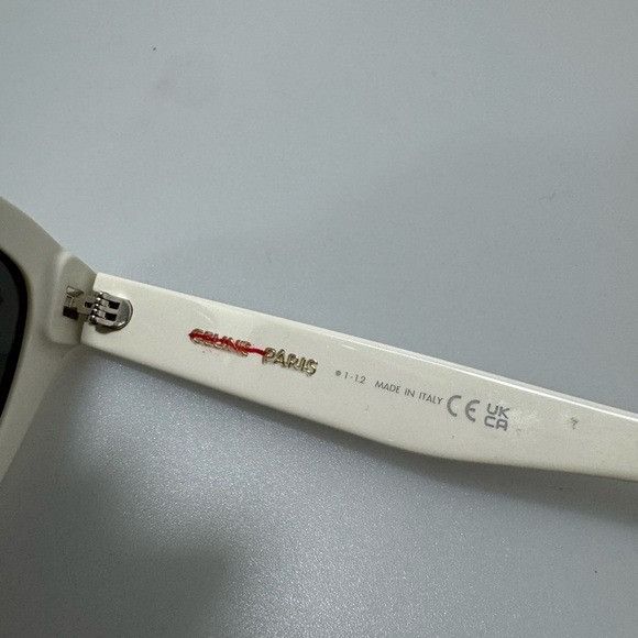 Celine Celine Monochroms 03 56MM Square Sunglasses White Size ONE SIZE - 7 Thumbnail
