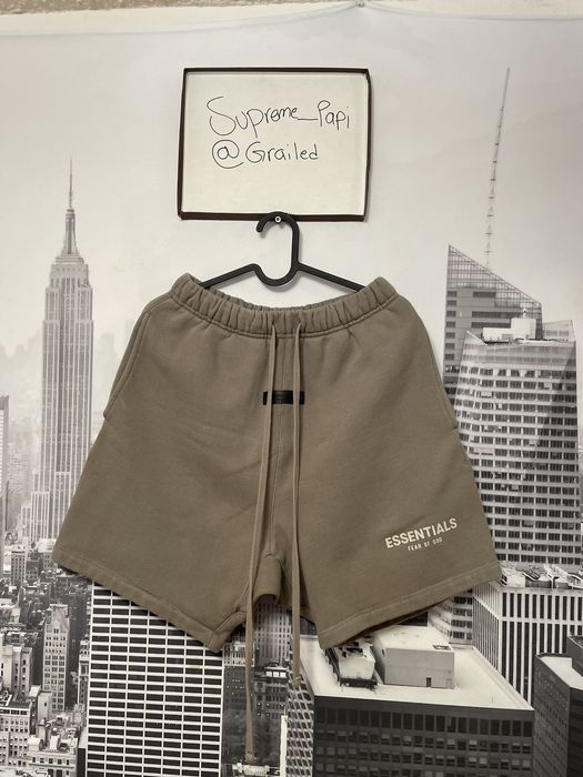 Fear of God 🔥 Fear of God Essentials Shorts Desert Taupe SZ XS