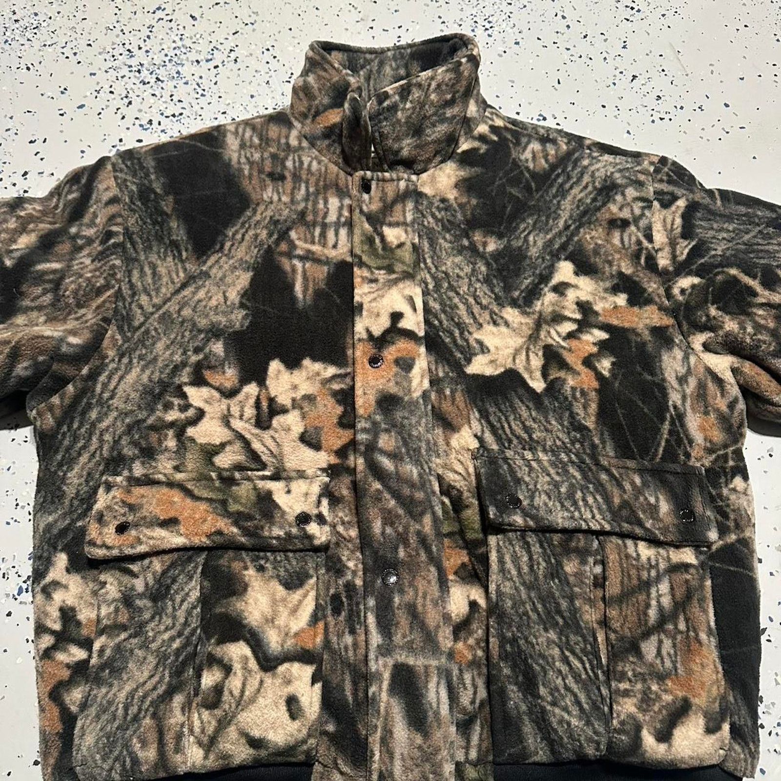 Realtree Vintage Realtree Camo Fleece Zip Up Buttoned Sweater Size US XL / EU 56 / 4 - 2 Thumbnail