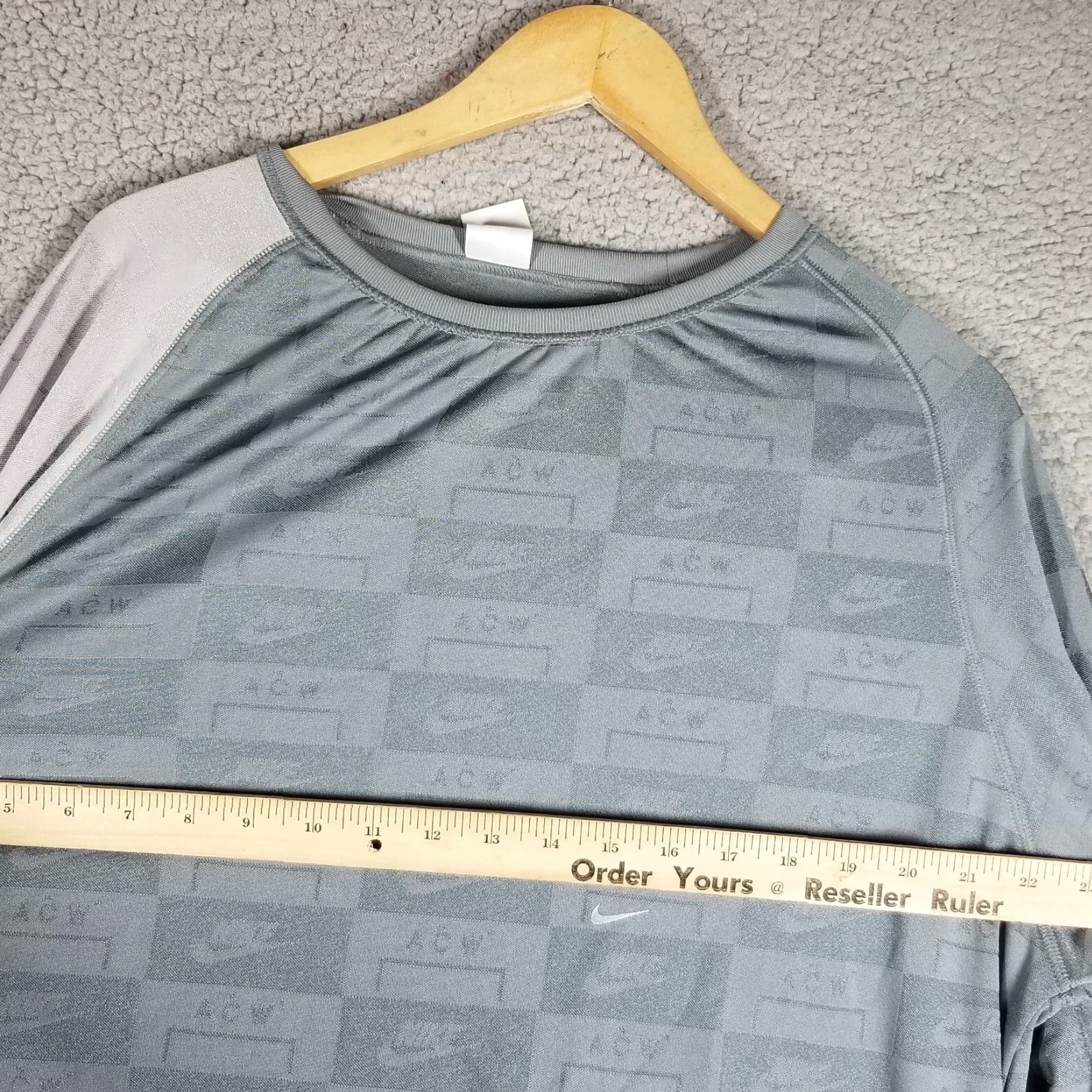 Nike Nike Mens x A-Cold-Wall Long Sleeve Top Cool Atmosphere Gray M AQ0433-065 Size US M / EU 48-50 / 2 - 6 Thumbnail