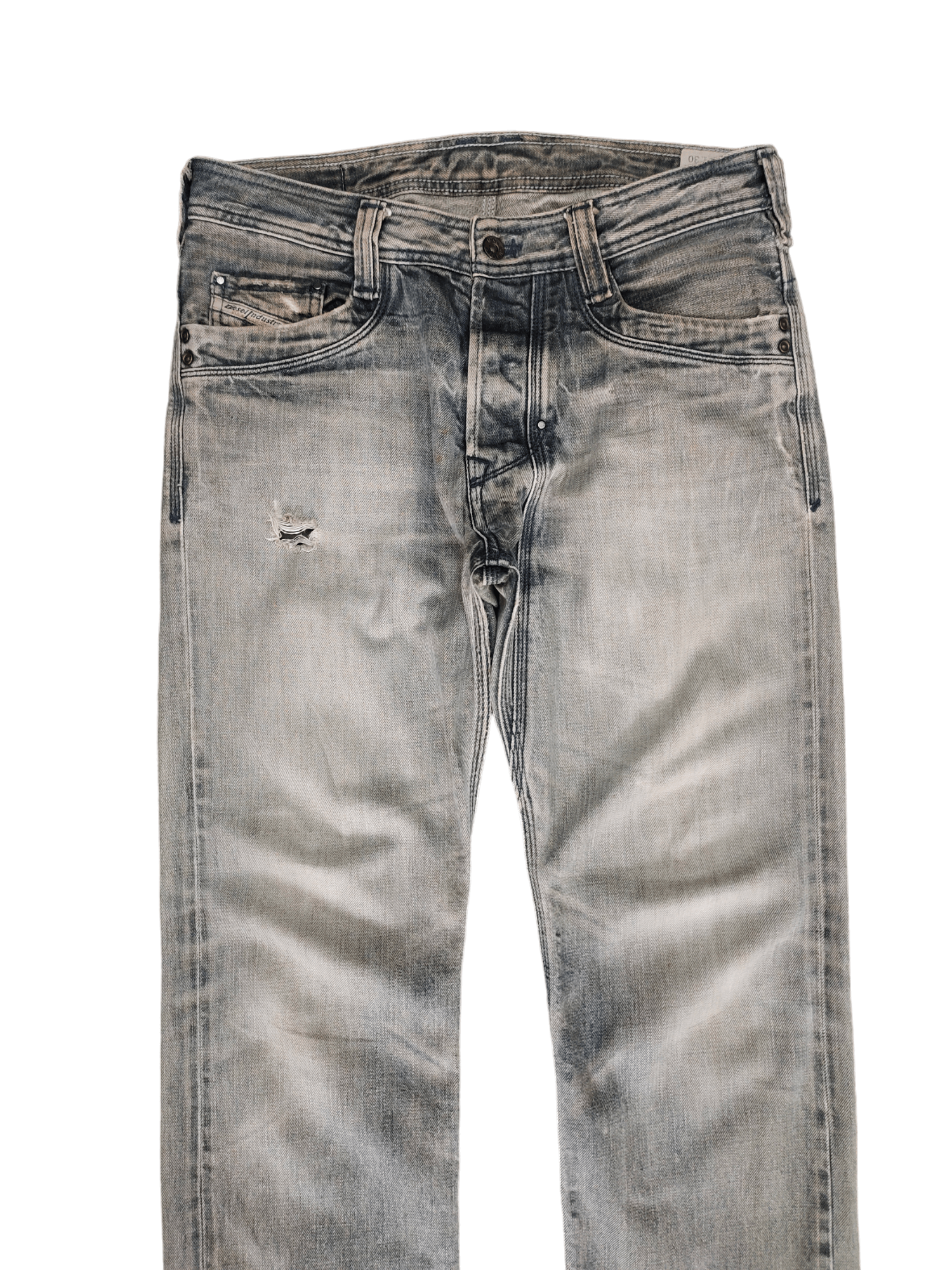 Diesel Vintage Y2k Diesel Timmen Distress Faded Denim Jeans Size US 31 - 3 Thumbnail