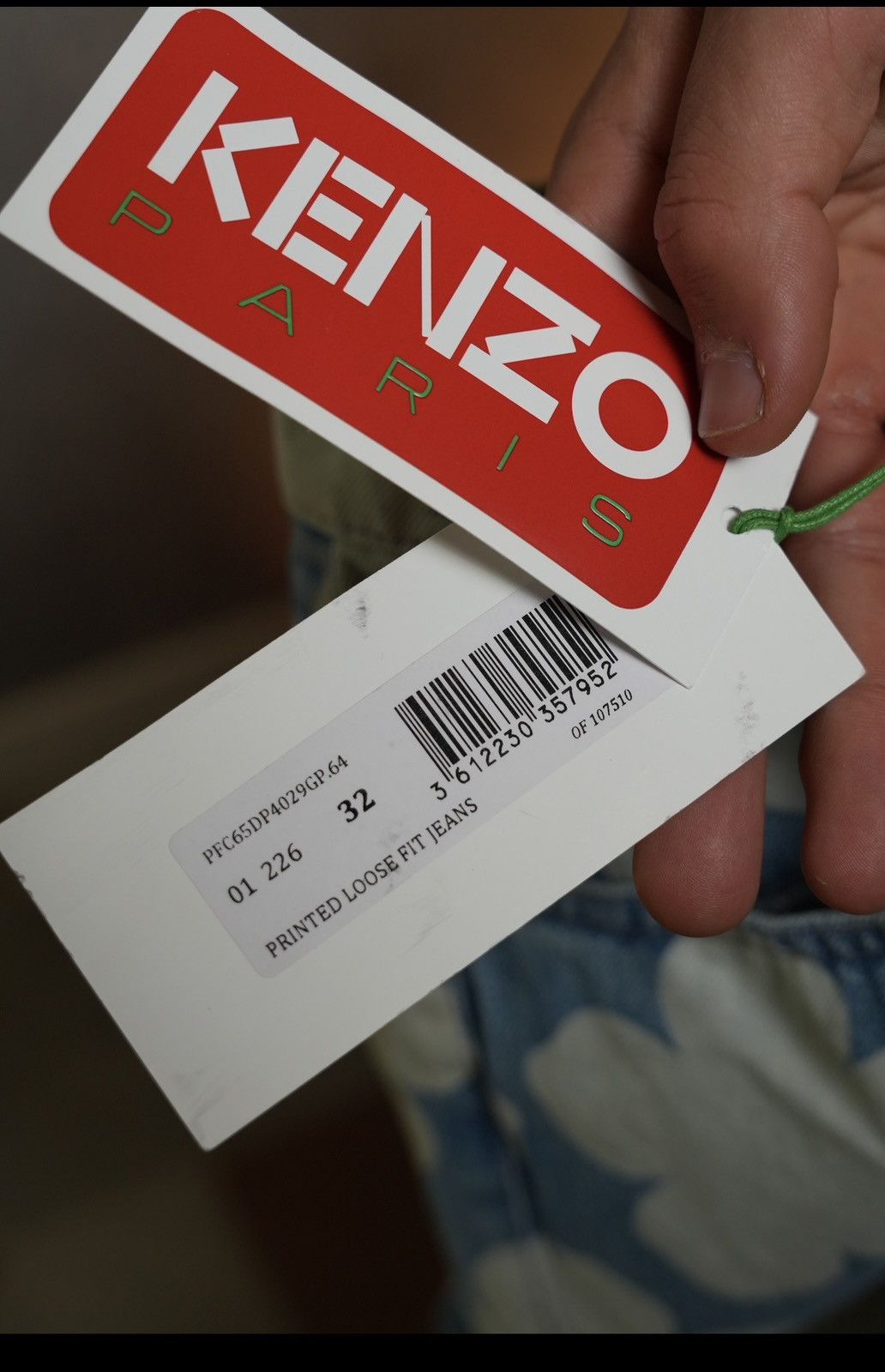Kenzo Kenzo Paris "Boke Flower Botan Loose Fit Jeans Nigo Era Size US 32 / EU 48 - 5 Thumbnail