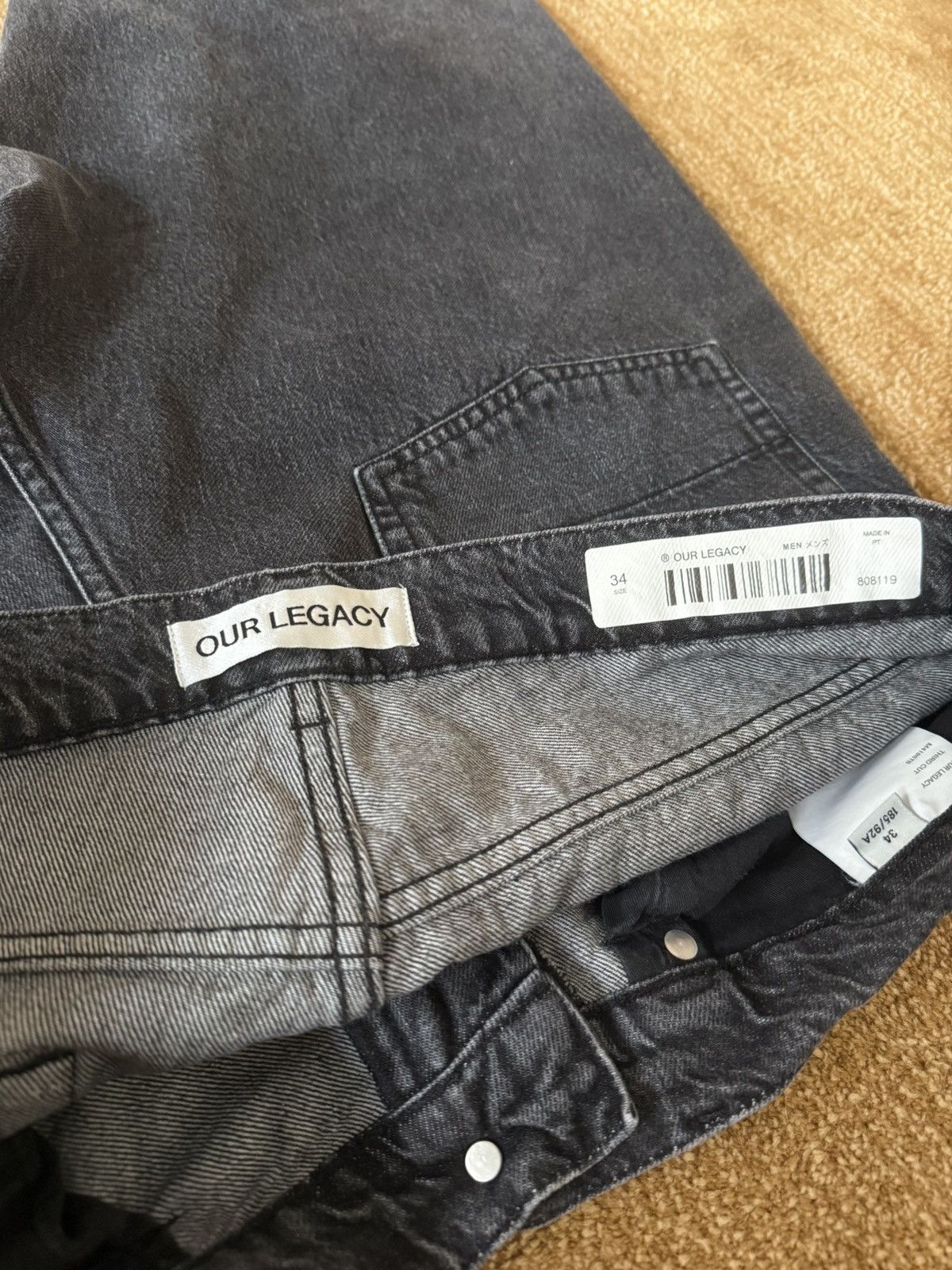 Our Legacy Our Legacy Third Cut Super Gray Wash - Like New Size US 34 / EU 50 - 7 Thumbnail