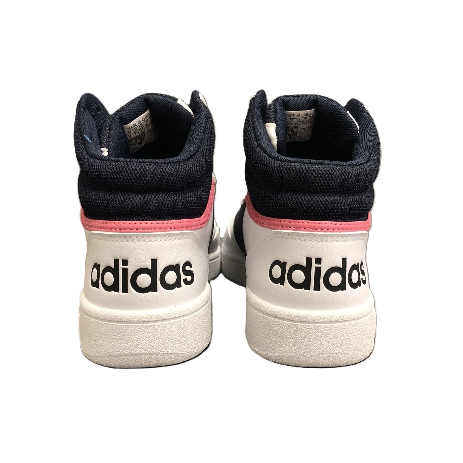 Adidas Adidas Hoops 3.0 Cloud White Legend Ink Mid Sneakers Size US 9 / IT 39 - 4 Thumbnail