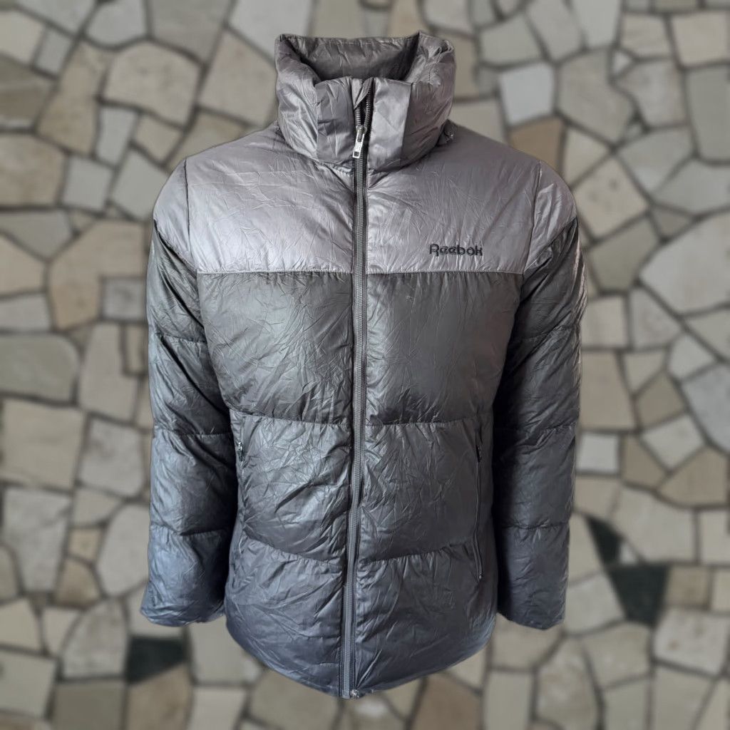 Reebok Reebok Classic Puffer Jacket – Black/Grey Full Zip High Neck Coat Size 95 (Men) Size US S / EU 44-46 / 1 - 1 Thumbnail