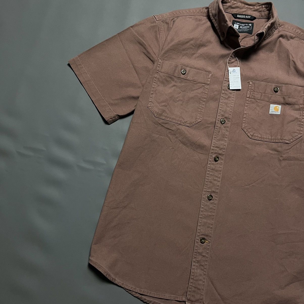 Carhartt × Vintage Vintage Carharrt Rugged Flex Work Shirt Size US L / EU 52-54 / 3 - 3 Thumbnail