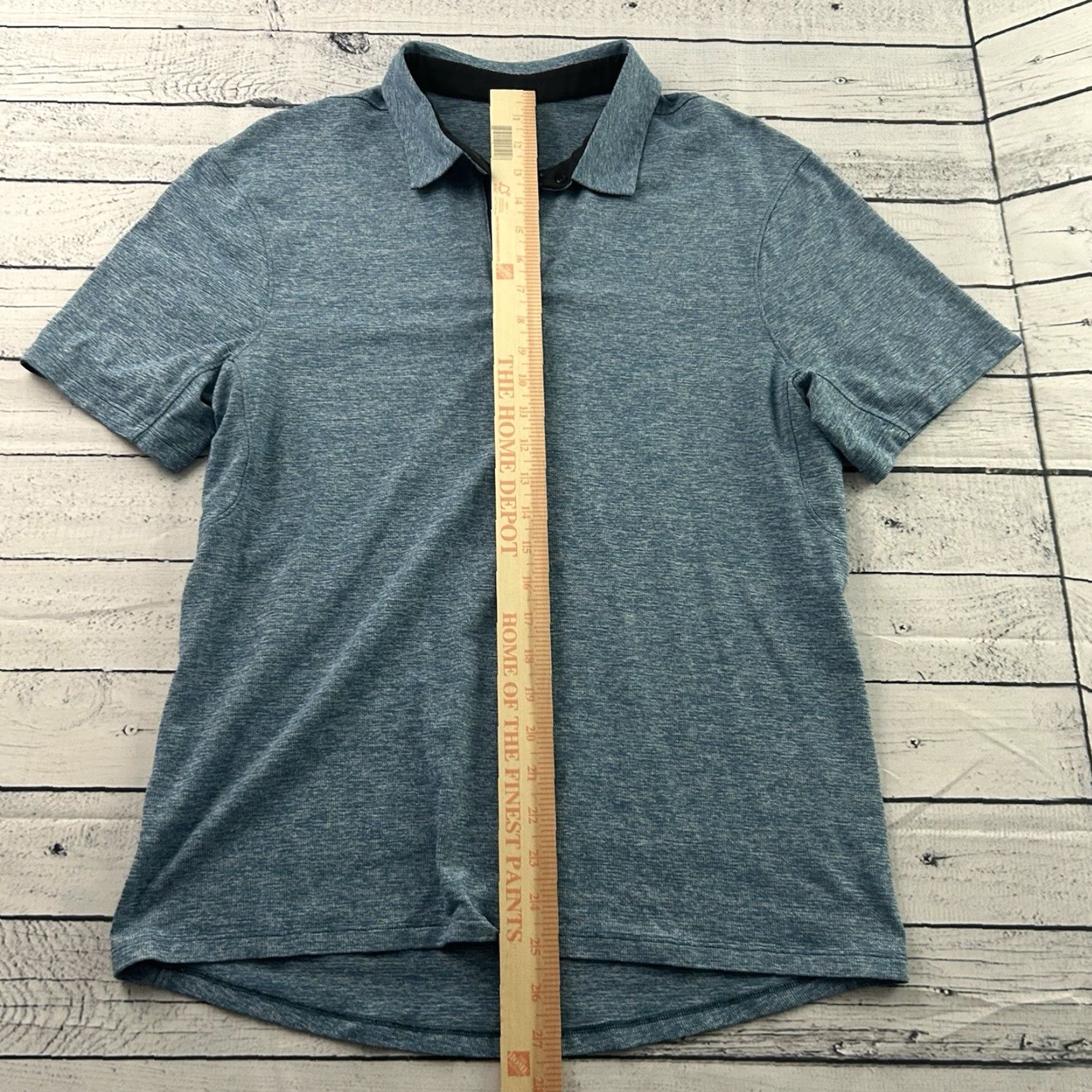 Lululemon Lululemon Short Sleeve Zip Golf Polo Shirt Men's M Blue Shirt Size US M / EU 48-50 / 2 - 3 Thumbnail