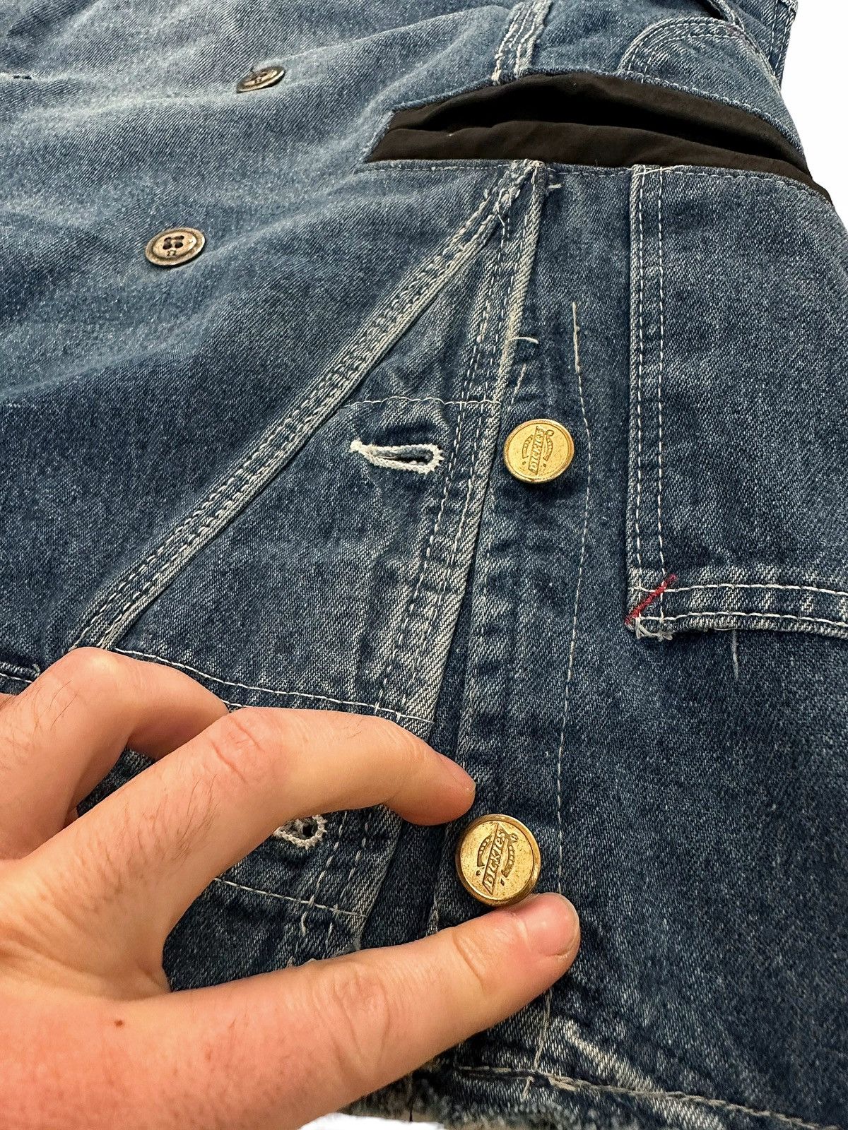 Greg Lauren Sz0 Vintage Denim DB Double Breasted Blazer Coat Size 48R - 3 Thumbnail