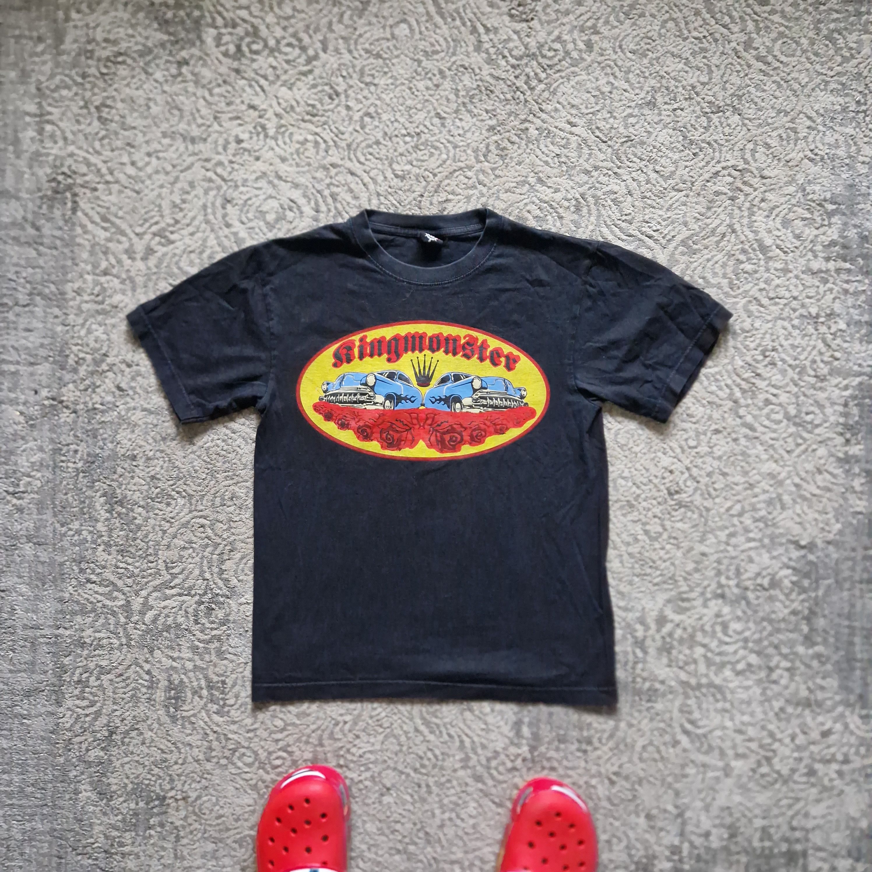 Vintage Kingmonster Graphic T-Shirt - Black with Classic Car Design Size US S / EU 44-46 / 1 - 1 Thumbnail