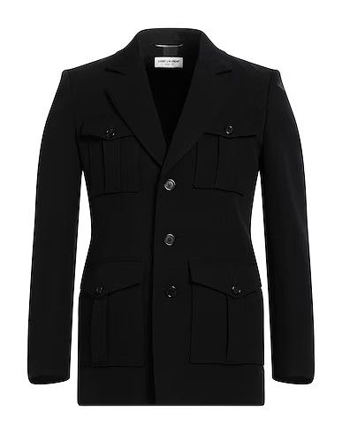 Saint Laurent Paris o1bcso1str1024 Saharienne Jacket in Black Size US S / EU 44-46 / 1 - 1 Thumbnail