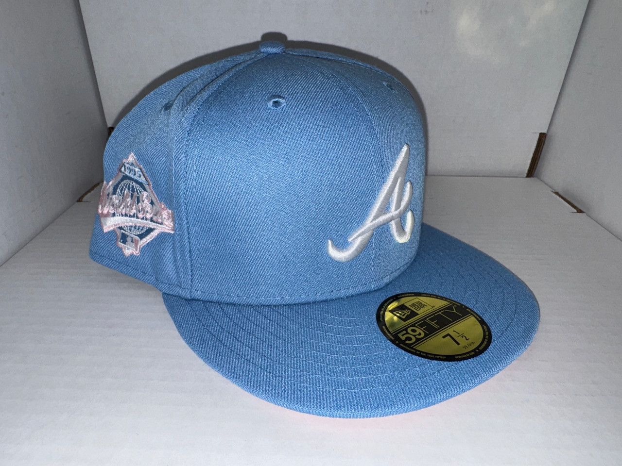 New Era ATL Braves Fitted, Sky (Size 7 1/2) Size ONE SIZE - 1 Thumbnail