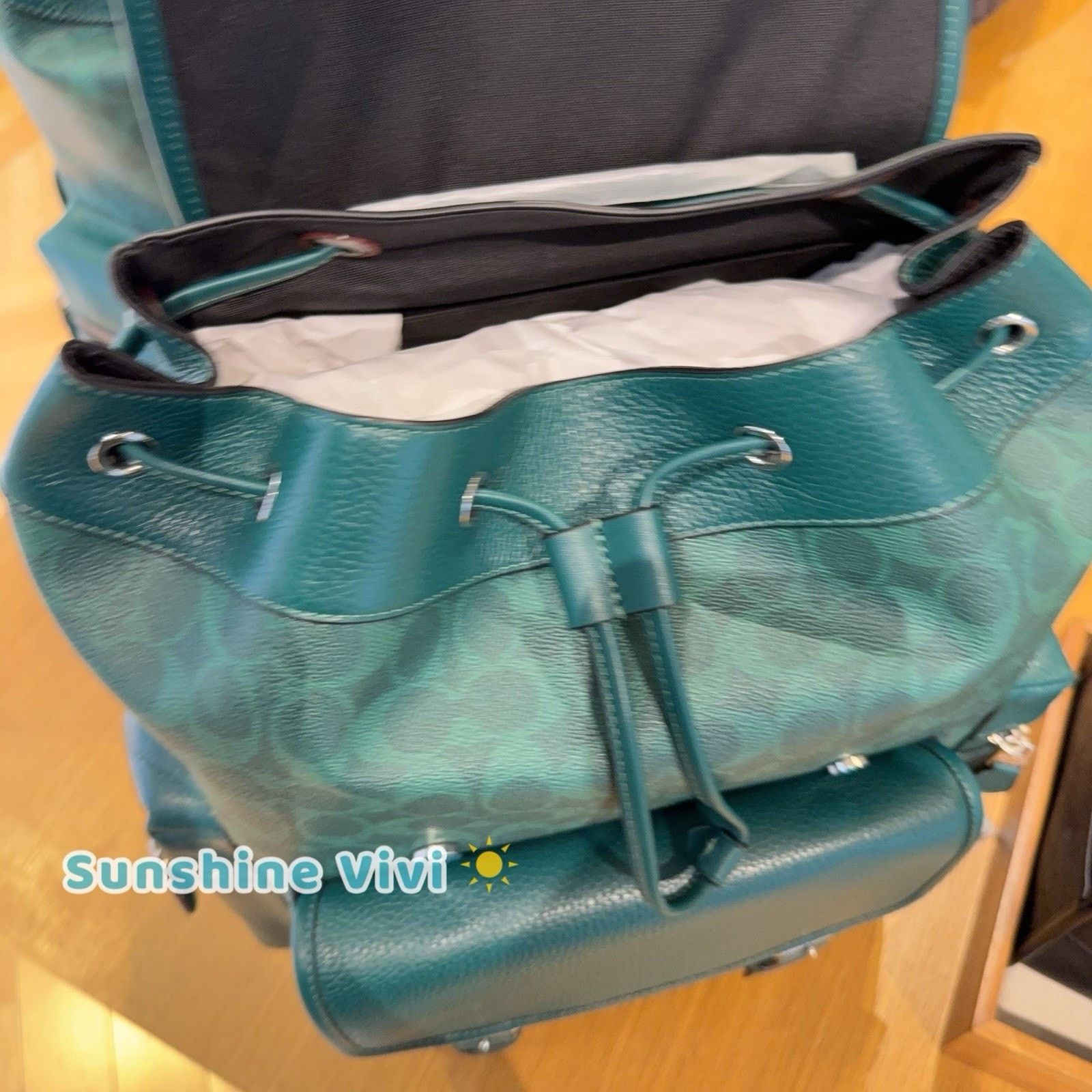 Coach NWT Coach MEN Sprint Backpack Colorblock CBI12 Sea Green Size ONE SIZE - 6 Thumbnail