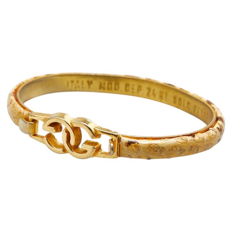 Gucci Gucci Gucci Interlocking G Python Bracelet Natural Material Bracelet Size ONE SIZE - 1 Thumbnail