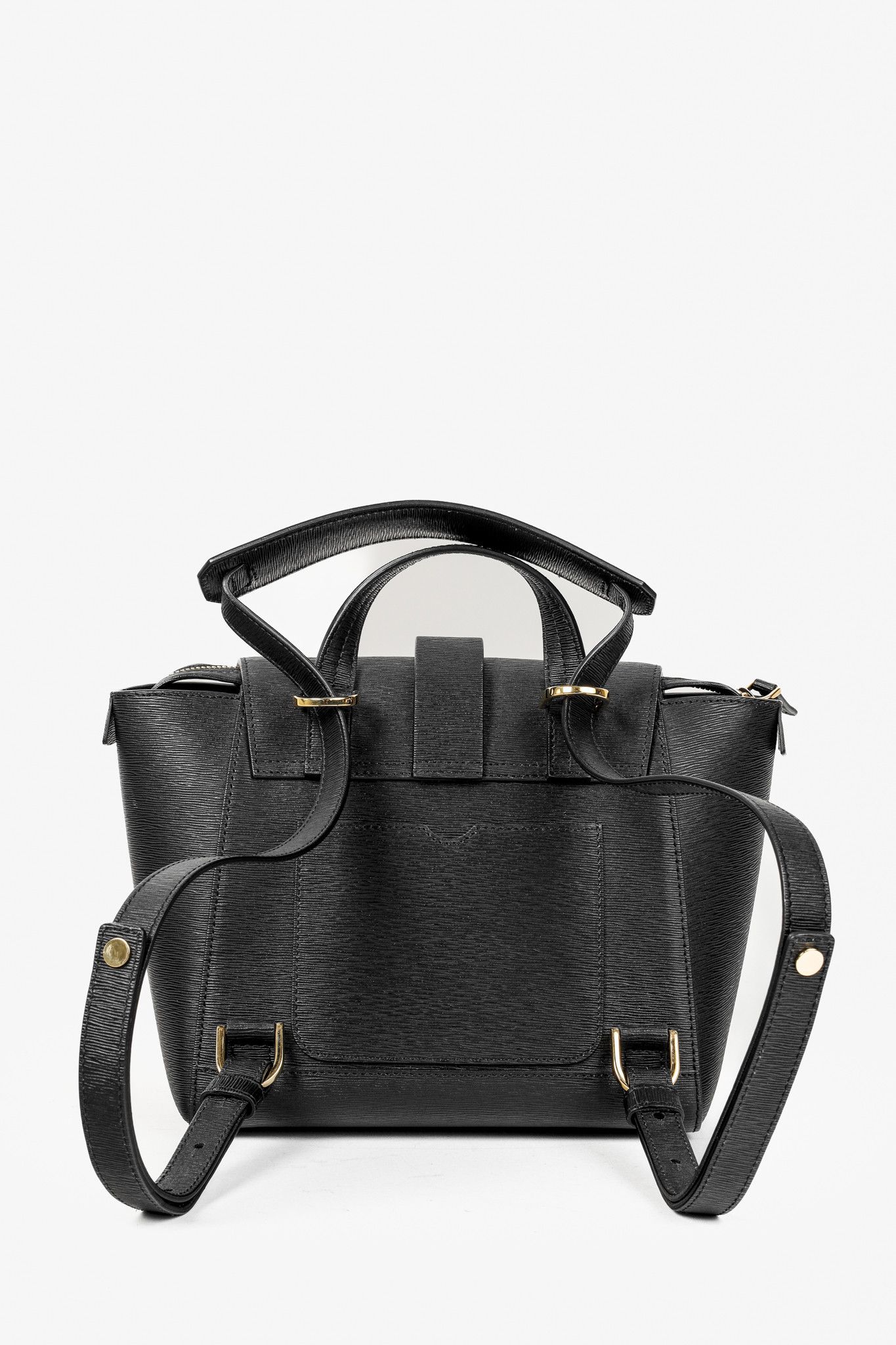 Other Senreve Mini Maestra Mimosa Black Leather Bag Size ONE SIZE - 4 Thumbnail