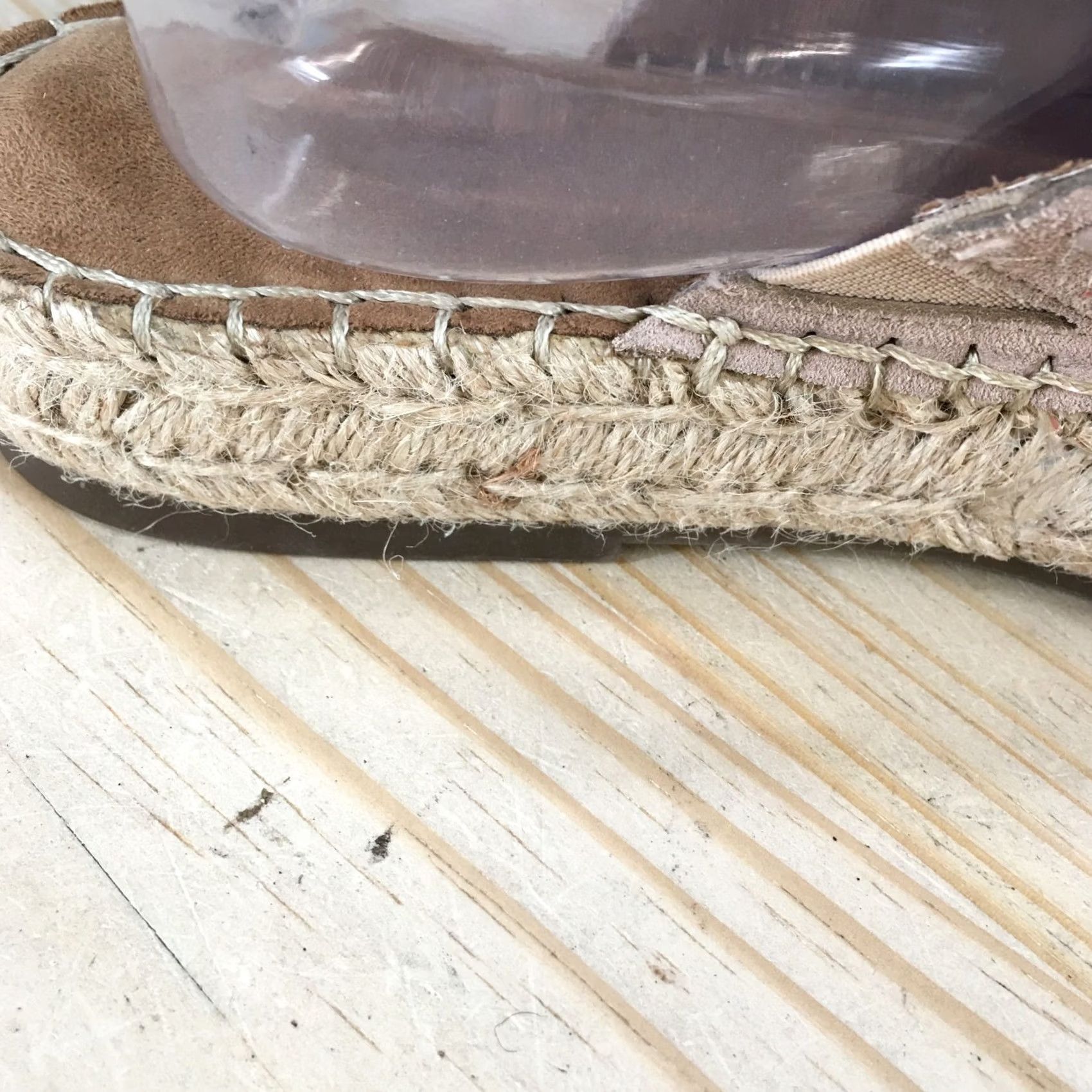 Vintage Aerosoles Sandals Womens 10 Casual Slip On Cross Strap Slide Espadrille Brown Size US 10 / IT 40 - 4 Thumbnail