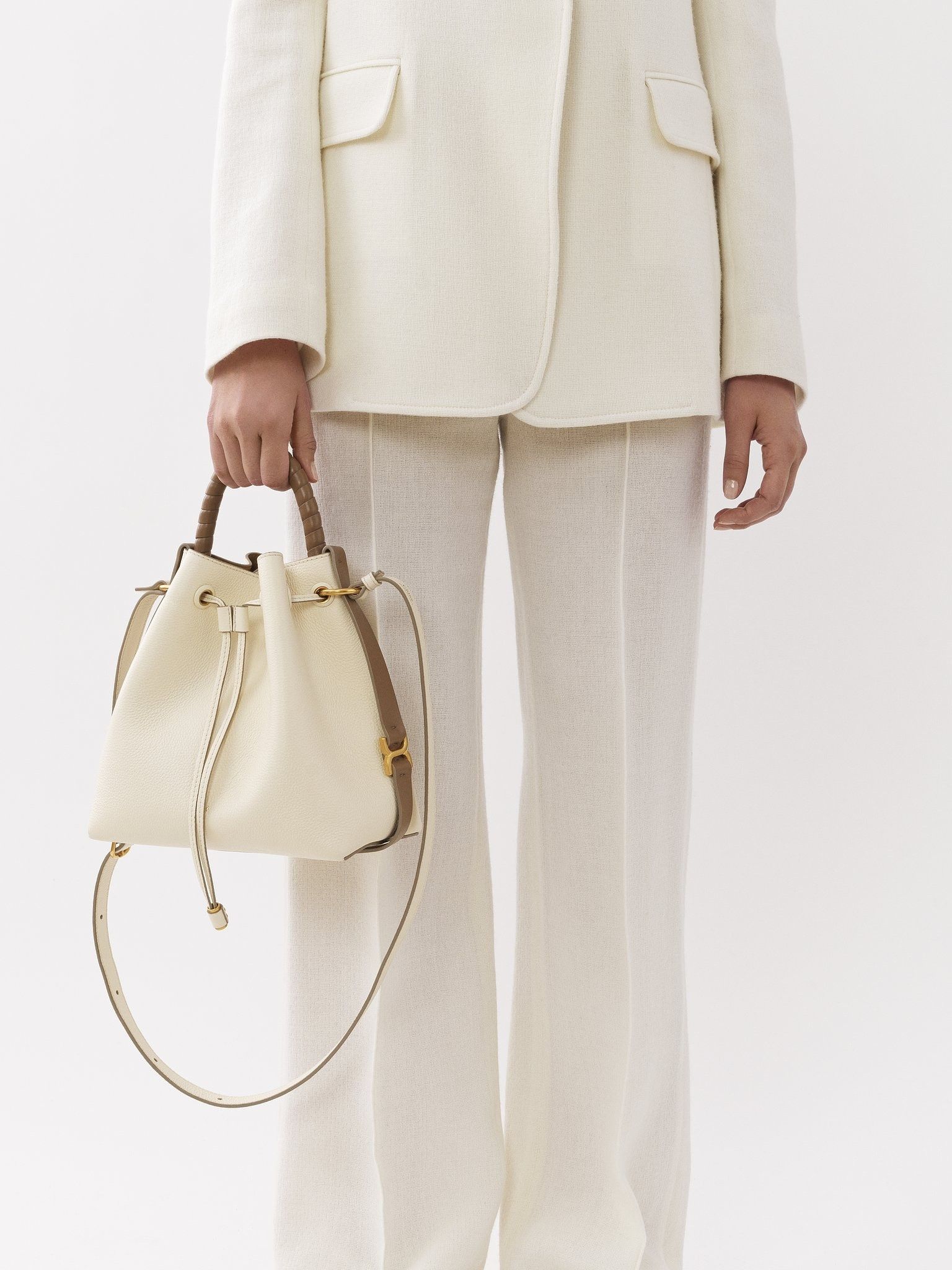 Chloe o1loc1c11025 Size: OS / Marcie Bucket Bag in Misty Ivory Size ONE SIZE - 6 Thumbnail