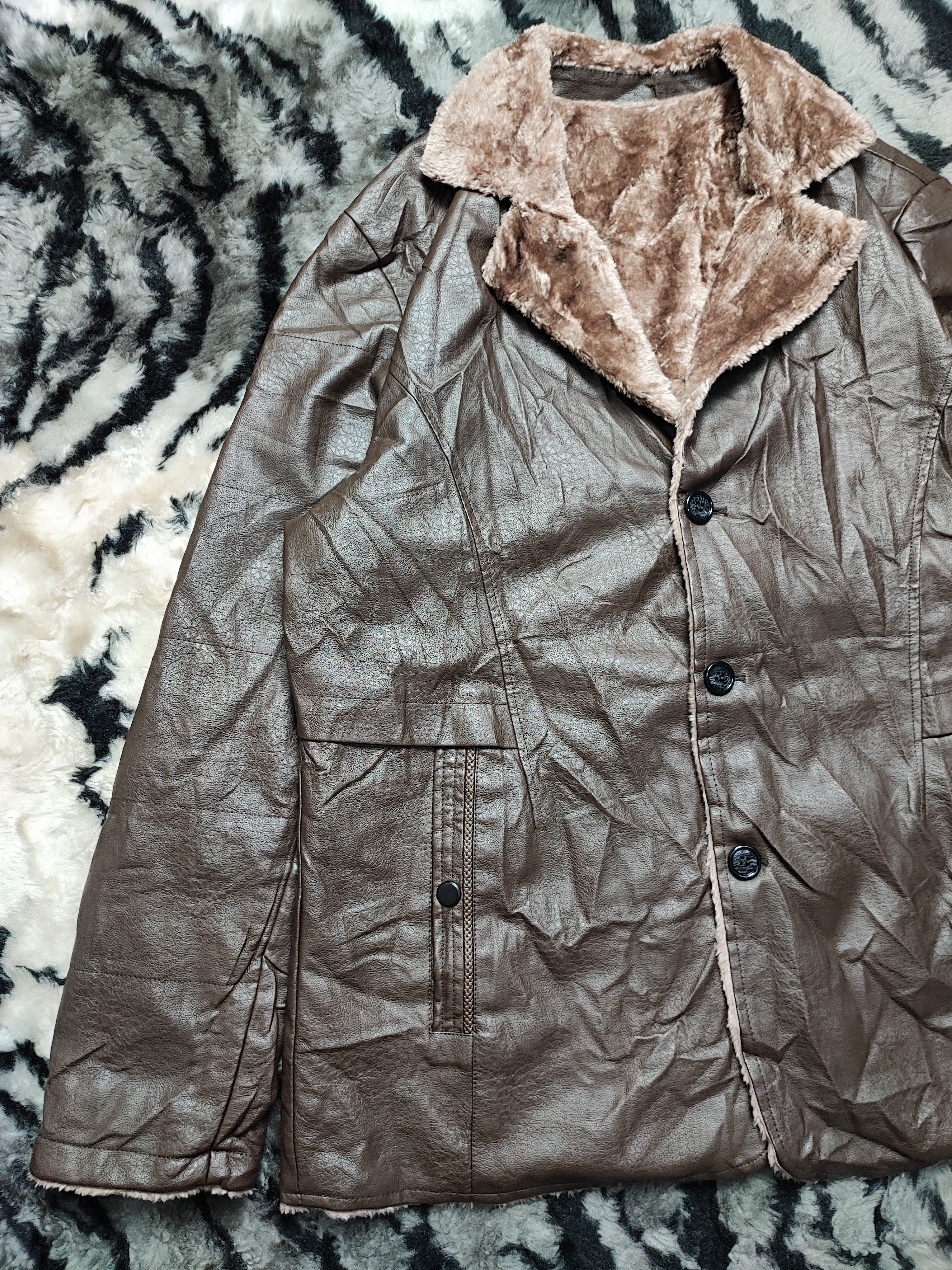 Genuine Leather Vintage Leather Jacket by Schdarrow Khnor Size US L / EU 52-54 / 3 - 3 Thumbnail