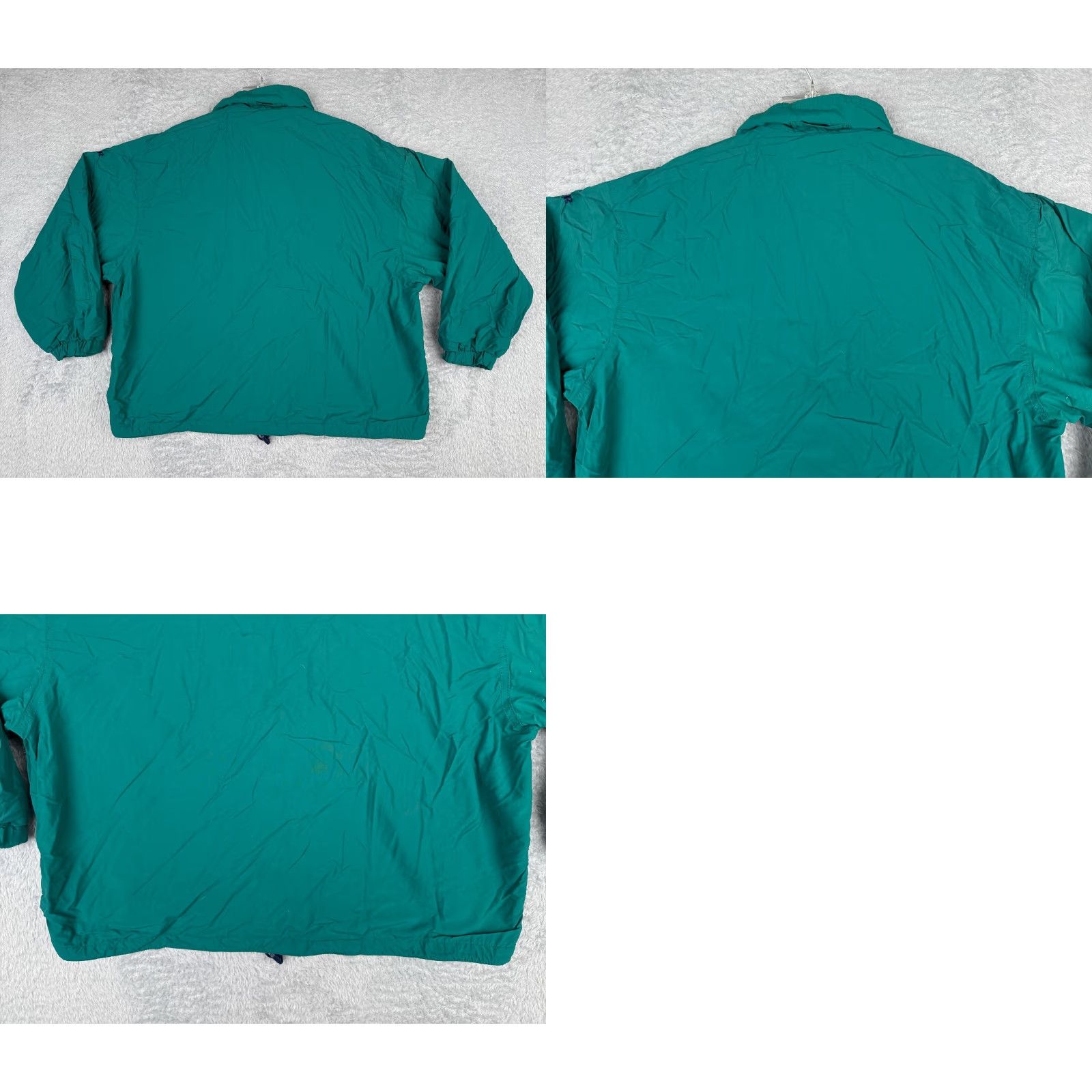 Eddie Bauer VINTAGE Eddie Bauer Jacket Womens Large Teal Full Zip Fleece Lined Nylon Shell Size L / US 10 / IT 46 - 9 Thumbnail