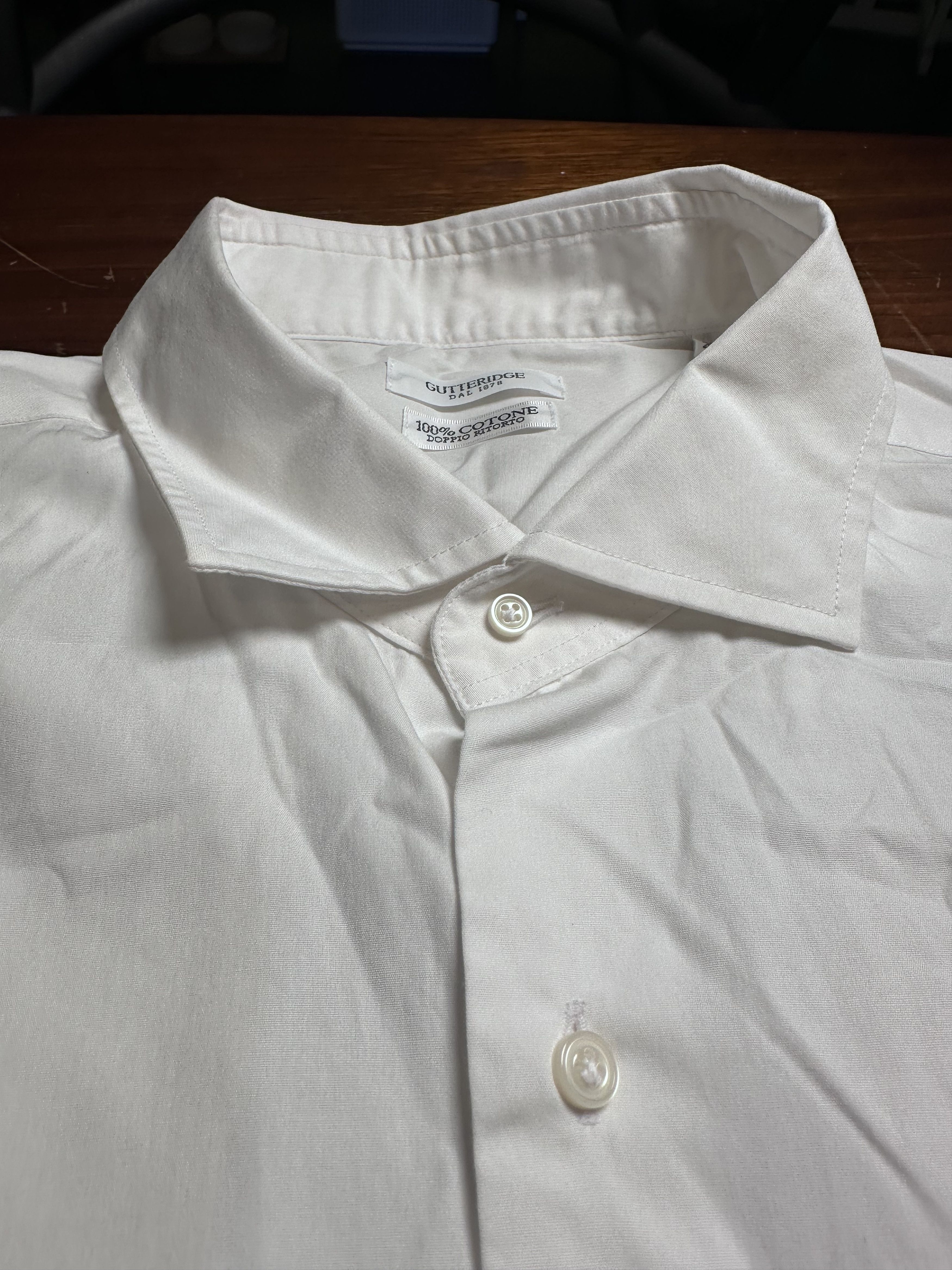Other Gutteridge Dal 1878 White Cotton Dress Shirt Size 18/45 Size US XL / EU 56 / 4 - 5 Thumbnail
