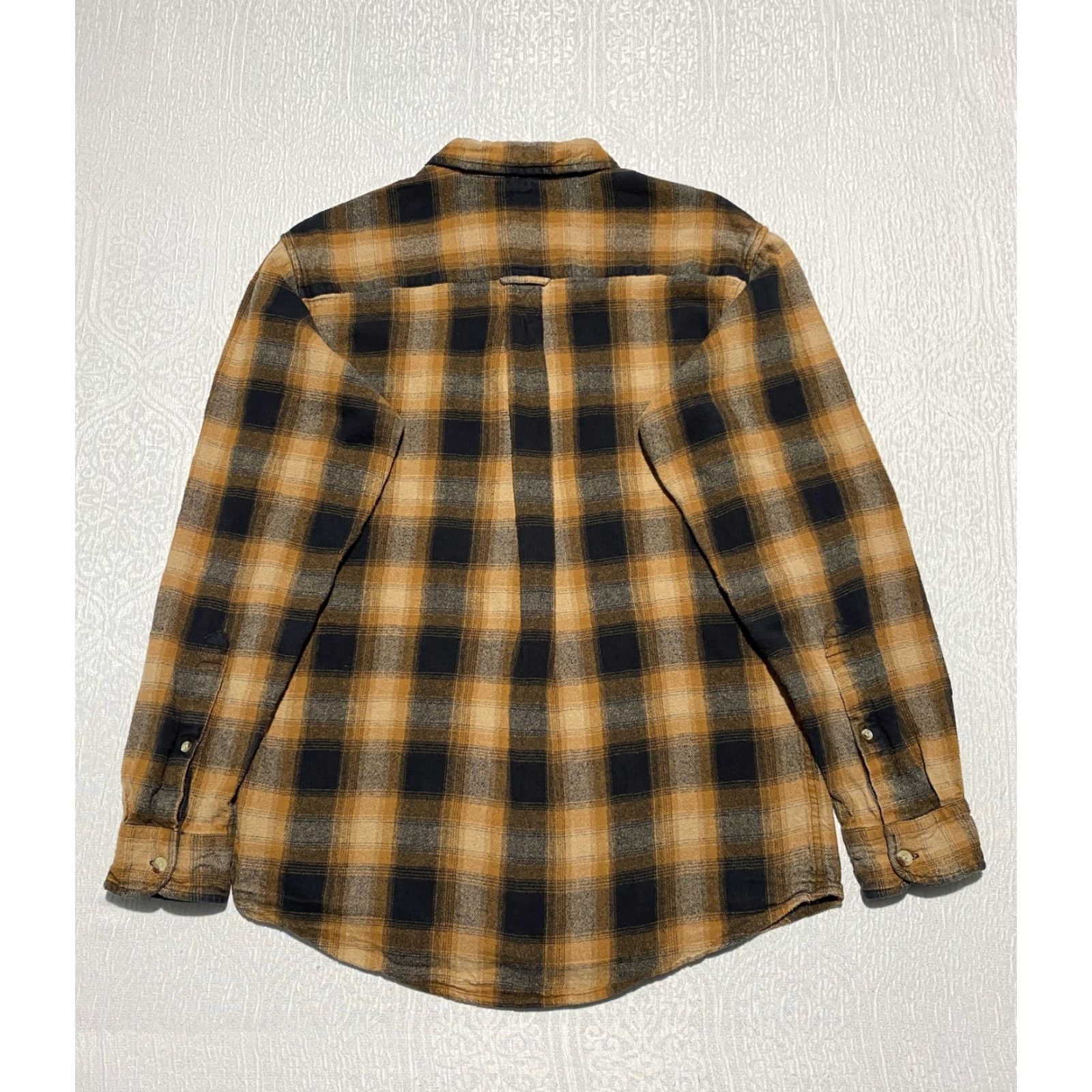Vintage Red Head Mens Shirt Plaid Flannel Button-Down Brown Black Cotton Size US M / EU 48-50 / 2 - 2 Thumbnail
