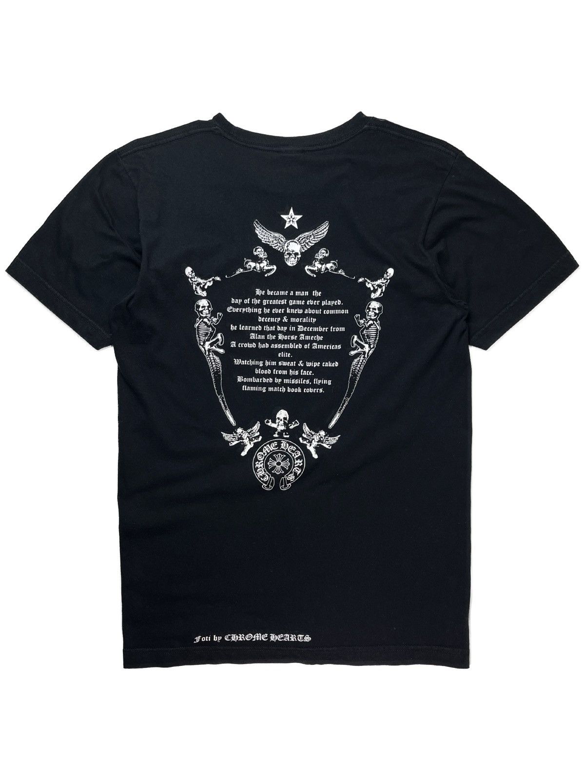 Chrome Hearts Chrome Hearts Foti Skull Horseshoe Logo Tshirt Size US M / EU 48-50 / 2 - 1 Thumbnail