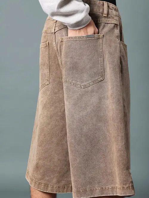 Jean Kawase x Arisa Washed vintage Retro Denim jeans jorts Size US 32 / EU 48 - 8 Thumbnail