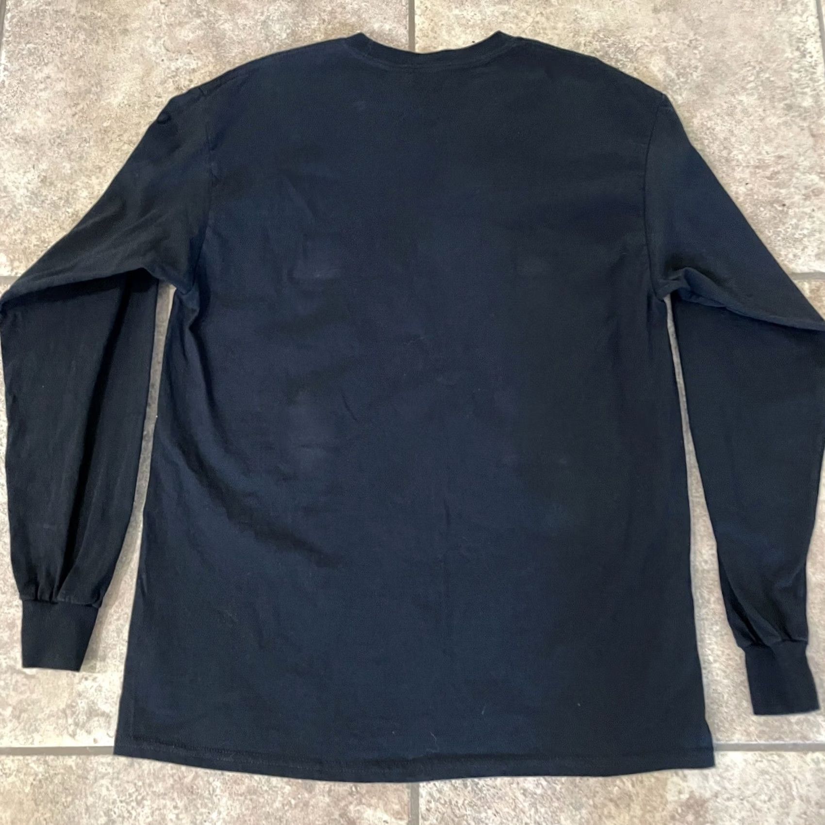 Vintage VINTAGE American AF Say When Black Long Sleeve Cotton Tee Mens Size L USA Size US L / EU 52-54 / 3 - 5 Thumbnail