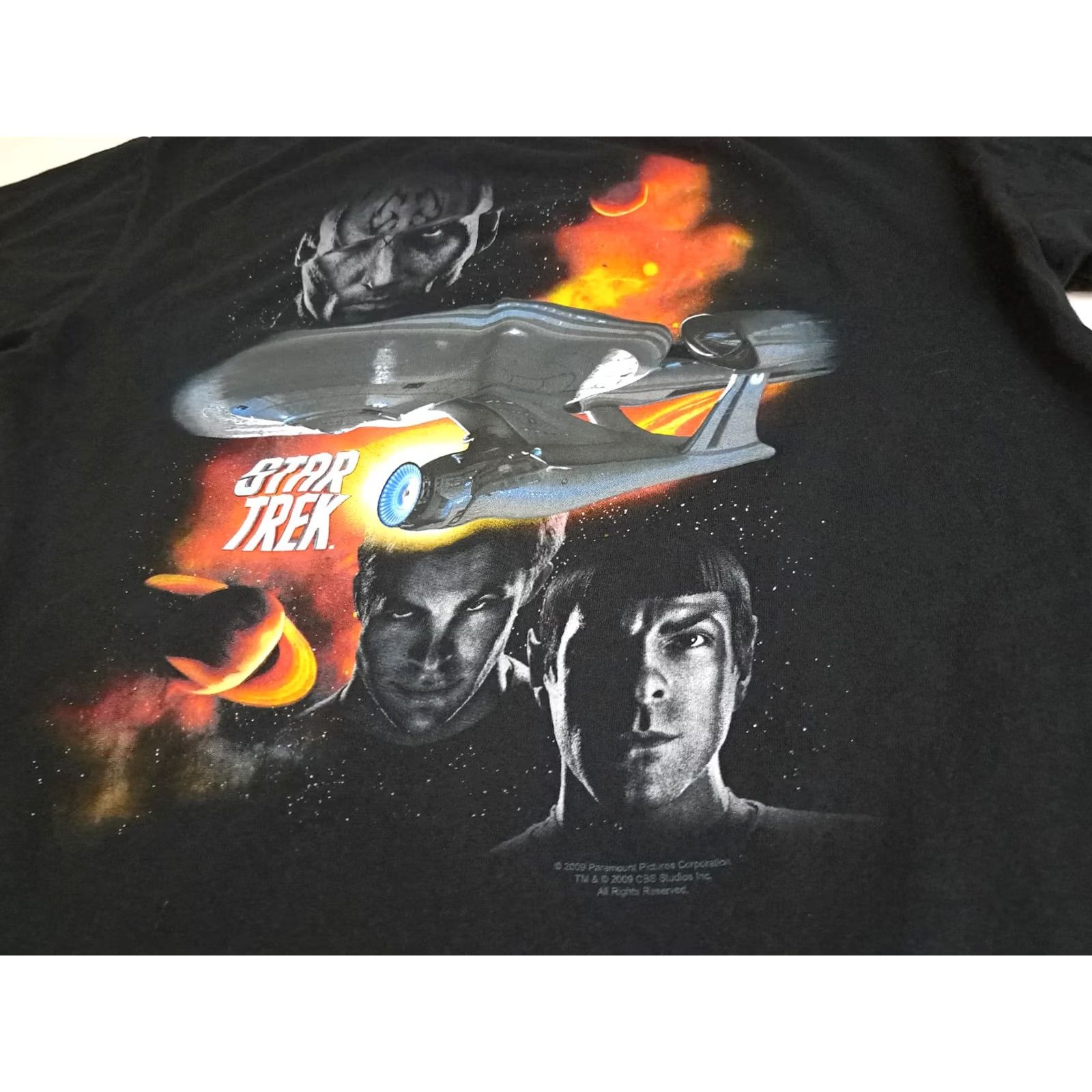 Vintage Vintage Star Trek 2009 Movie Picture Graphic T-Shirt X-Large Regular Unisex Adult Black Size US XL / EU 56 / 4 - 2 Thumbnail