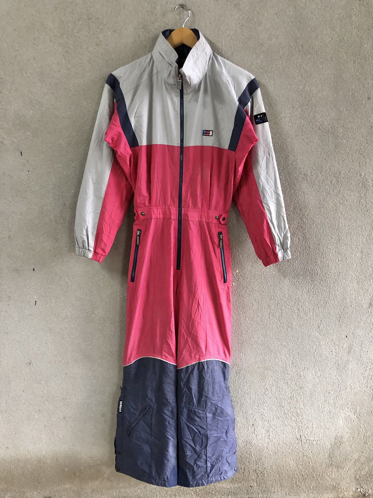 image of Vintage Yamaha Ski Overalls Size 25-28 in Pink, Men's
