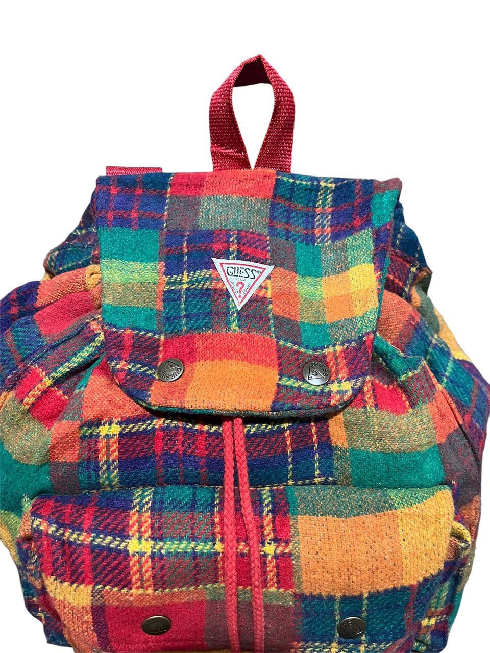 Guess Authentic Vintage Guess Wool Backpack Size ONE SIZE - 5 Thumbnail