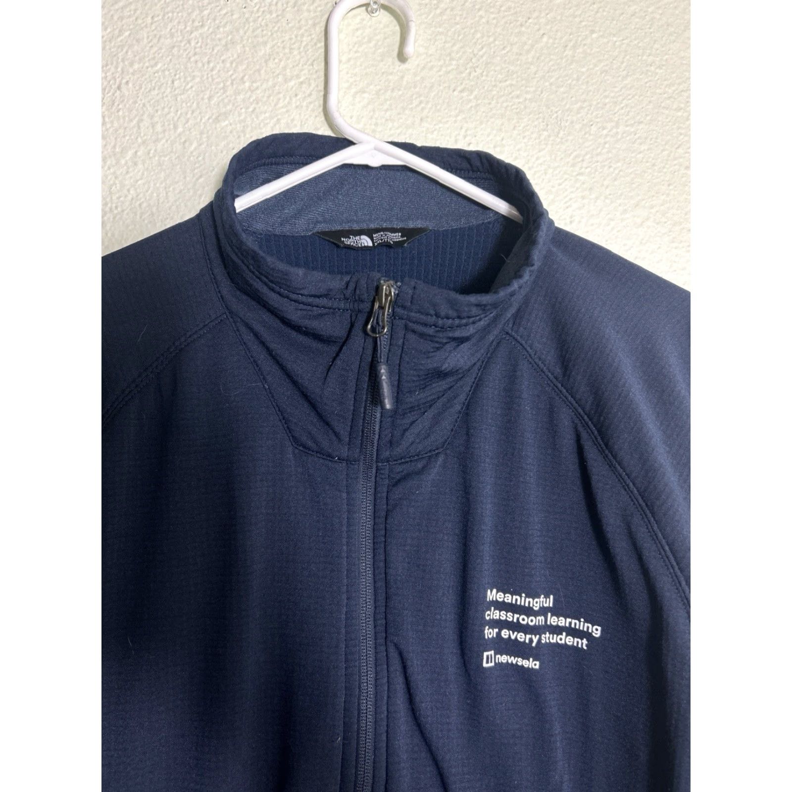 The North Face The North Face Jacket Slim Stretch Full Zip Fleece Men 2XL Navy Logo Size US XXL / EU 58 / 5 - 3 Thumbnail
