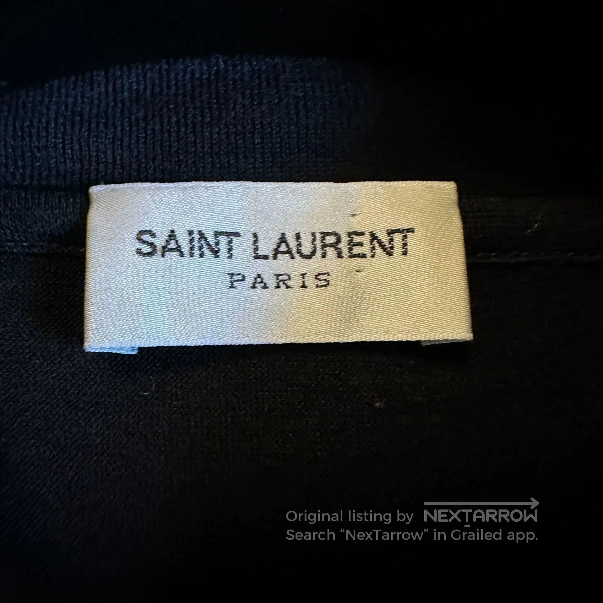 Saint Laurent Paris saint laurent short sleeve embroidered polo shirt. Size US M / EU 48-50 / 2 - 3 Thumbnail