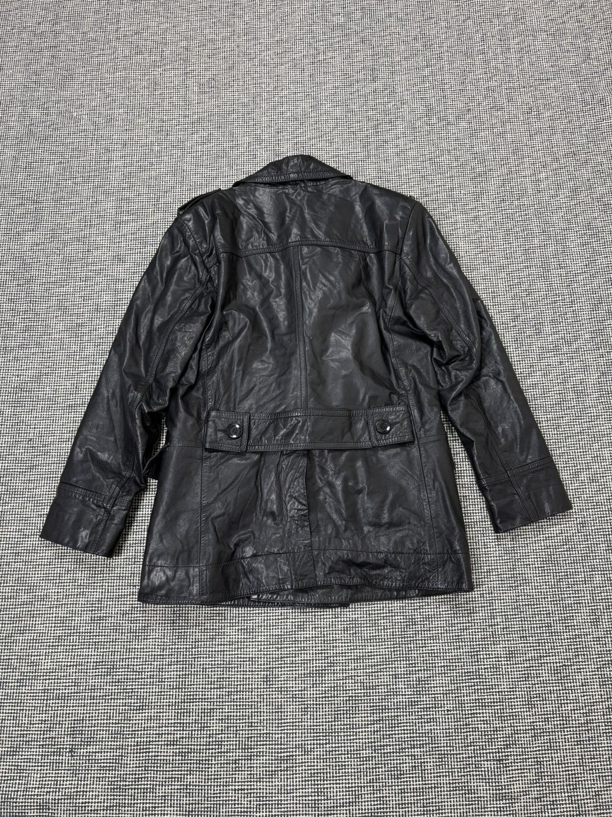 Other Top quality leather avant garde double breasted coat dark Size US M / EU 48-50 / 2 - 2 Thumbnail