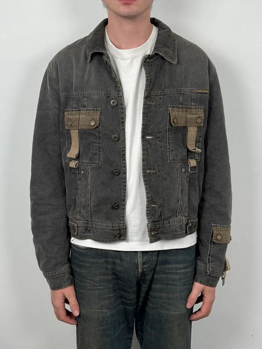 Dolce & Gabbana AW2004 Dolce & Gabbana Grey Denim Pocket Straps Jacket Size US M / EU 48-50 / 2 - 3 Thumbnail