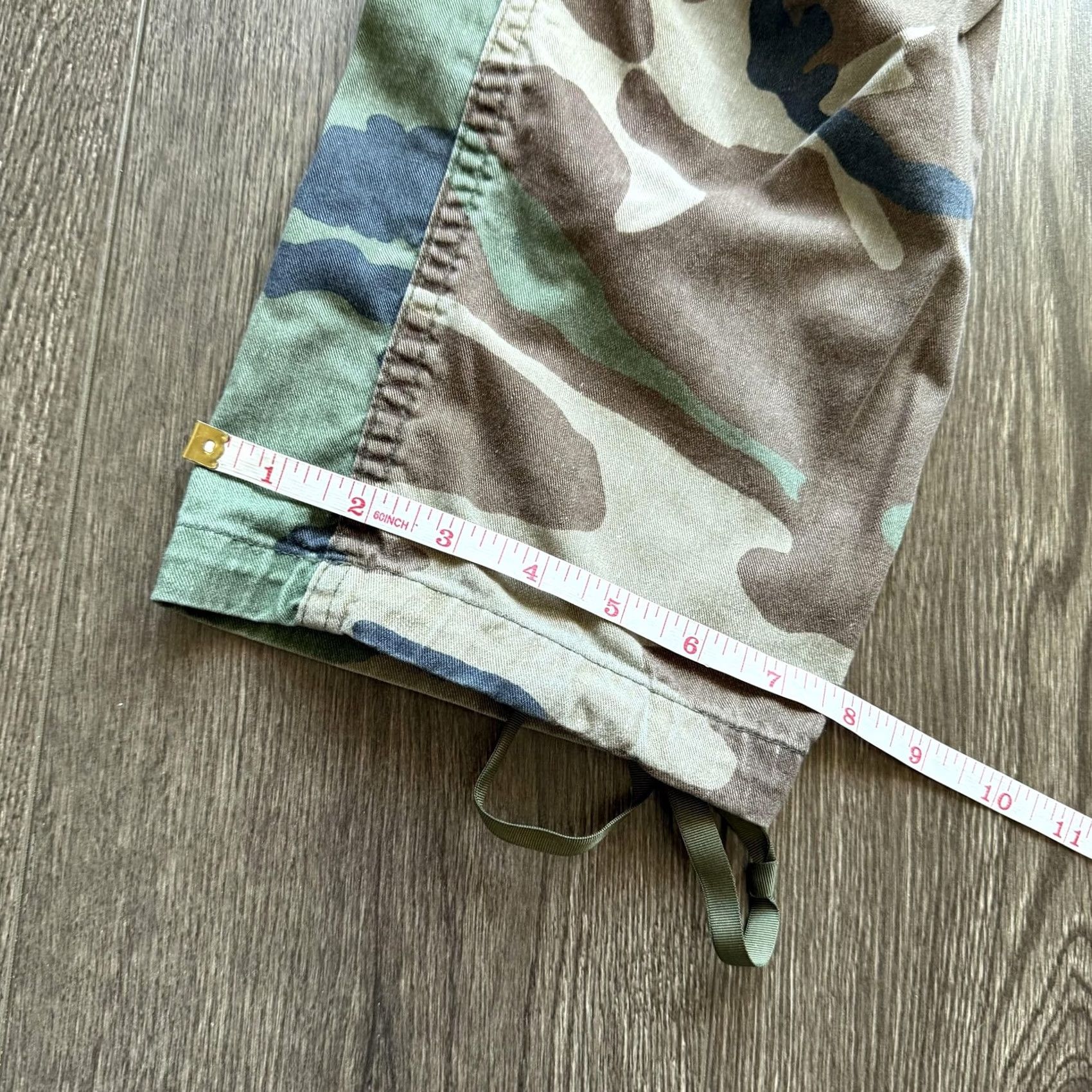 Vintage Y2K Army Camo Cargo Pants Mens 30x28 Woodland Adjustable Waist Drawstring Baggy Size US 30 / EU 46 - 7 Thumbnail