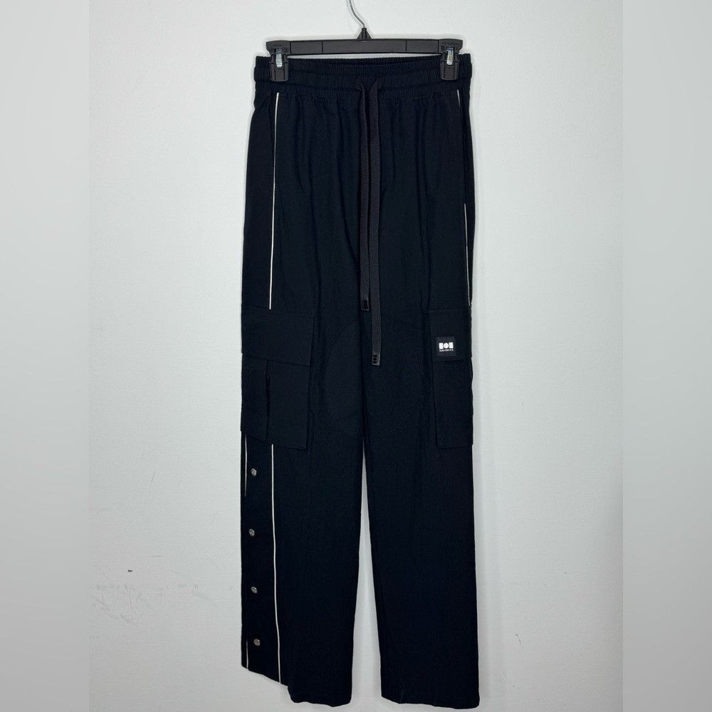 Nahmias Nahmias Men’s Track Cargo Pants Black Size 28 Size US 28 / EU 44 - 2 Thumbnail