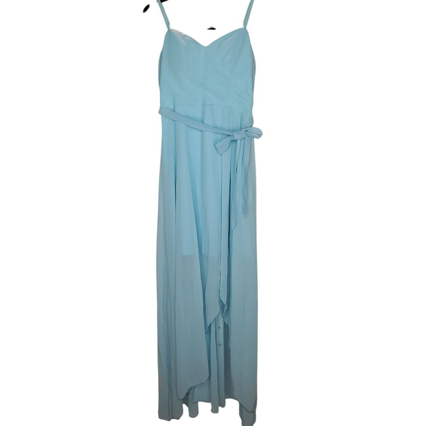 Shein Shein Light Blue Chiffon HighLow Maxi Dress w/ Belt Size M Size M / US 6-8 / IT 42-44 - 1 Thumbnail