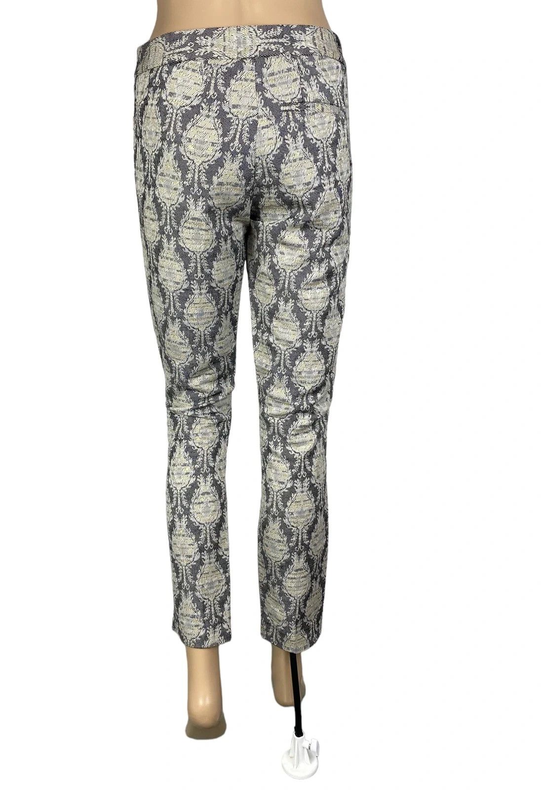 Maje Maje Embroidered Pants Crop Geometric Pattern Cotton Wool Size 25" / US 0 / IT 36 - 6 Thumbnail