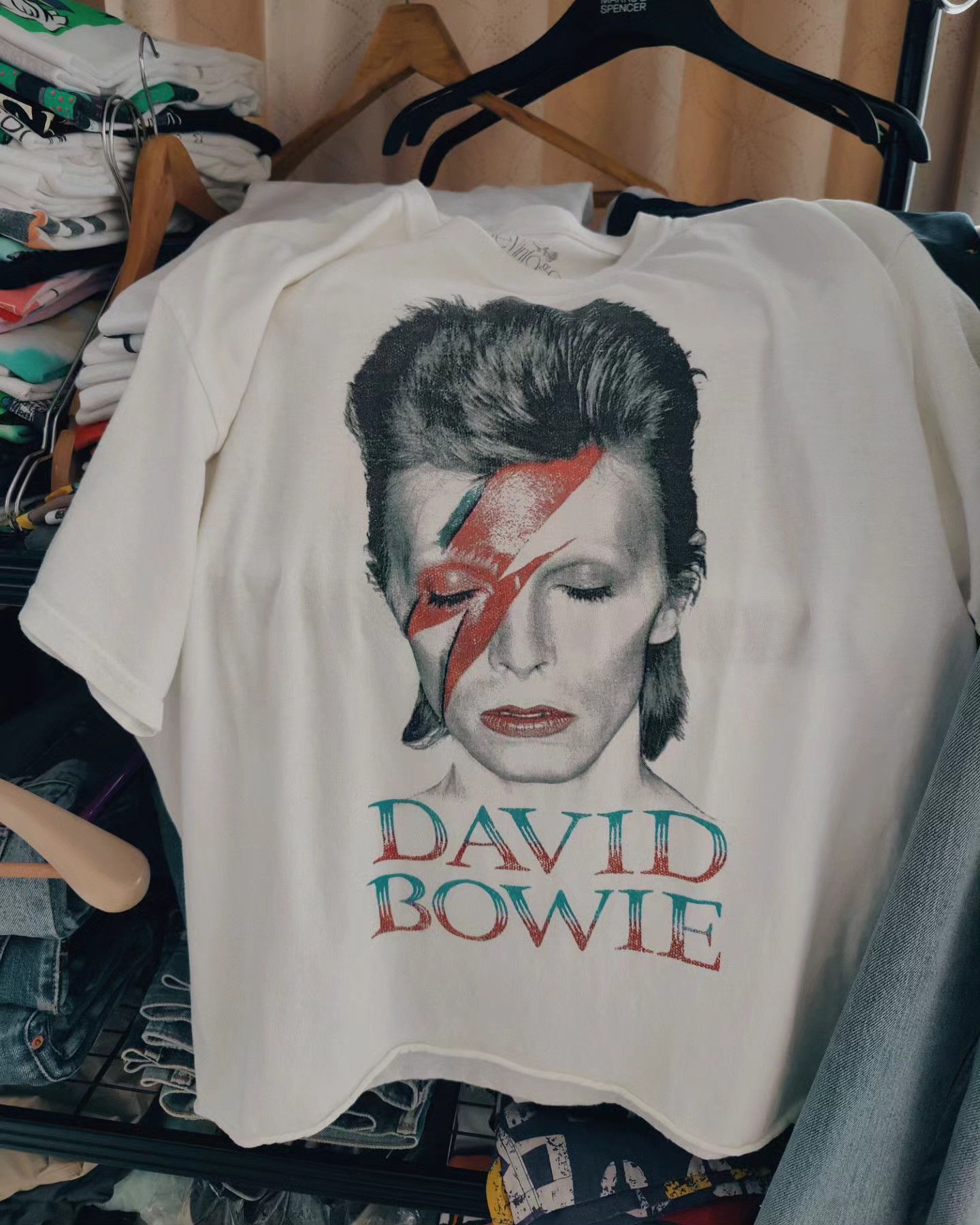 Band Tees David Bowie Size US M / EU 48-50 / 2 - 2 Thumbnail