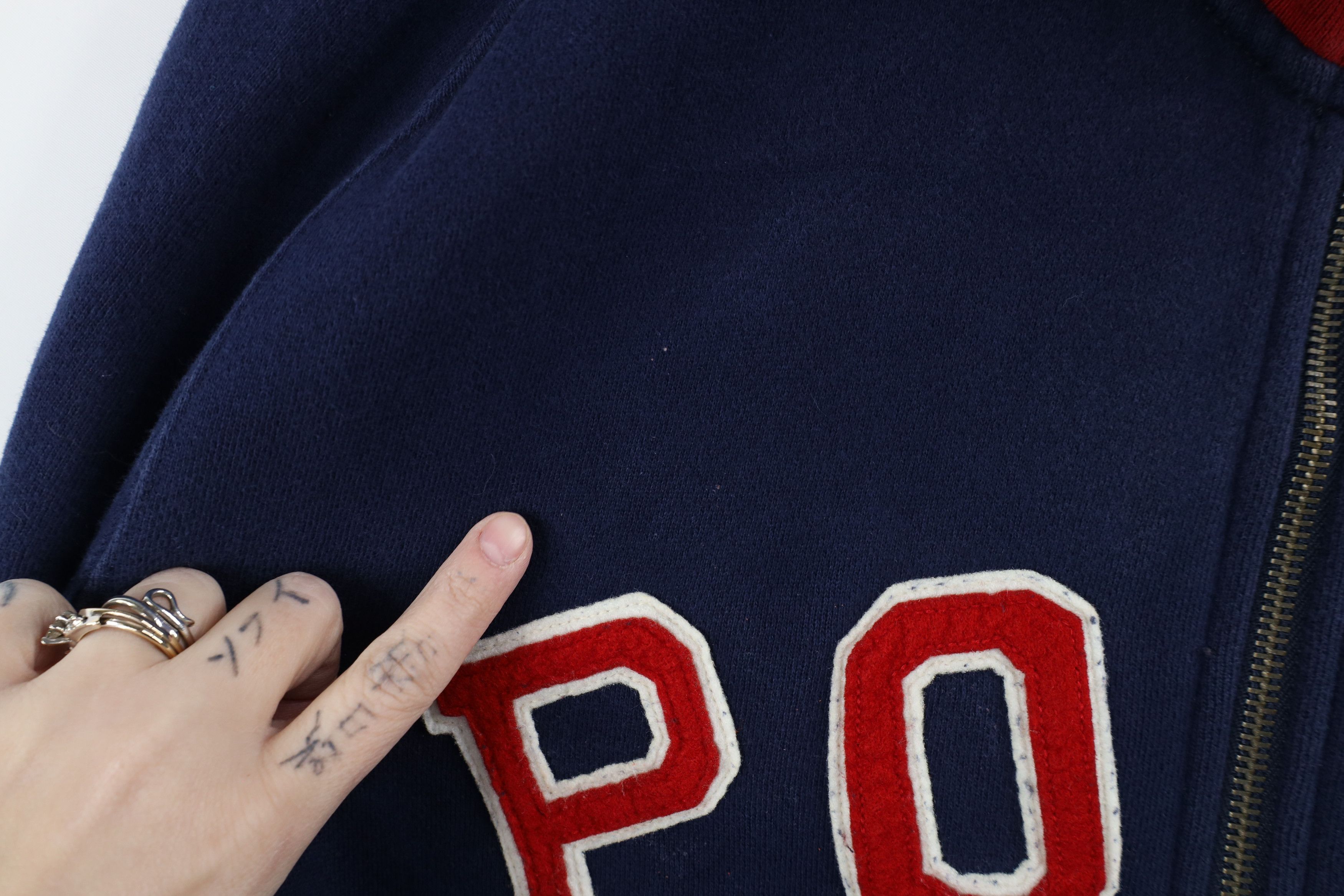 Ralph Lauren × Vintage Vintage Ralph Lauren Spell Out Block Letter Sweater Jacket Size US XXL / EU 58 / 5 - 8 Thumbnail