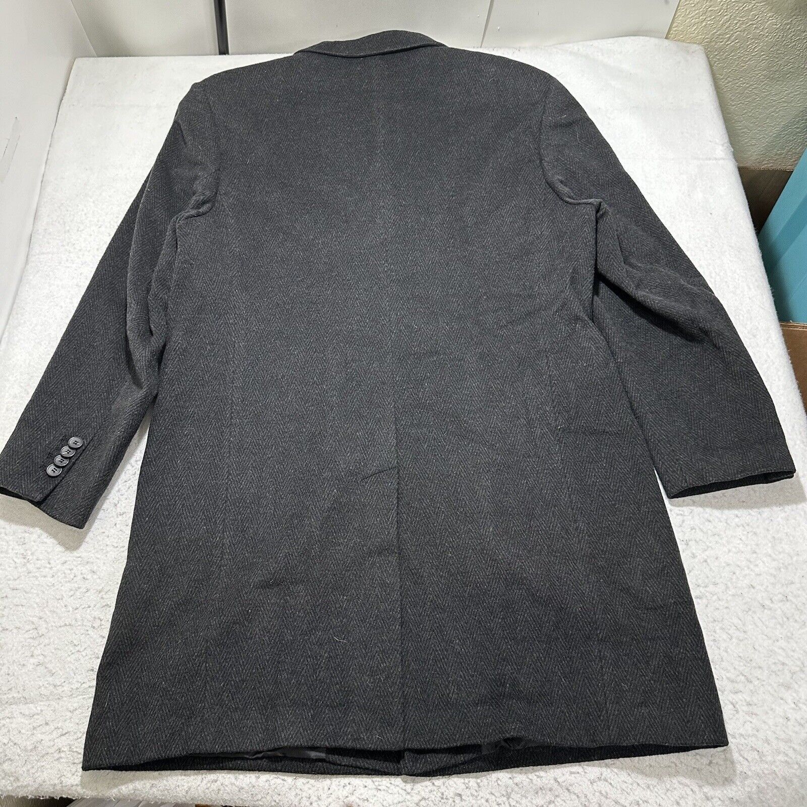 Other Vintage C&A Canda Men's EU 58 US XL Gray Coat Lapel Collar Size US XL / EU 56 / 4 - 13 Thumbnail
