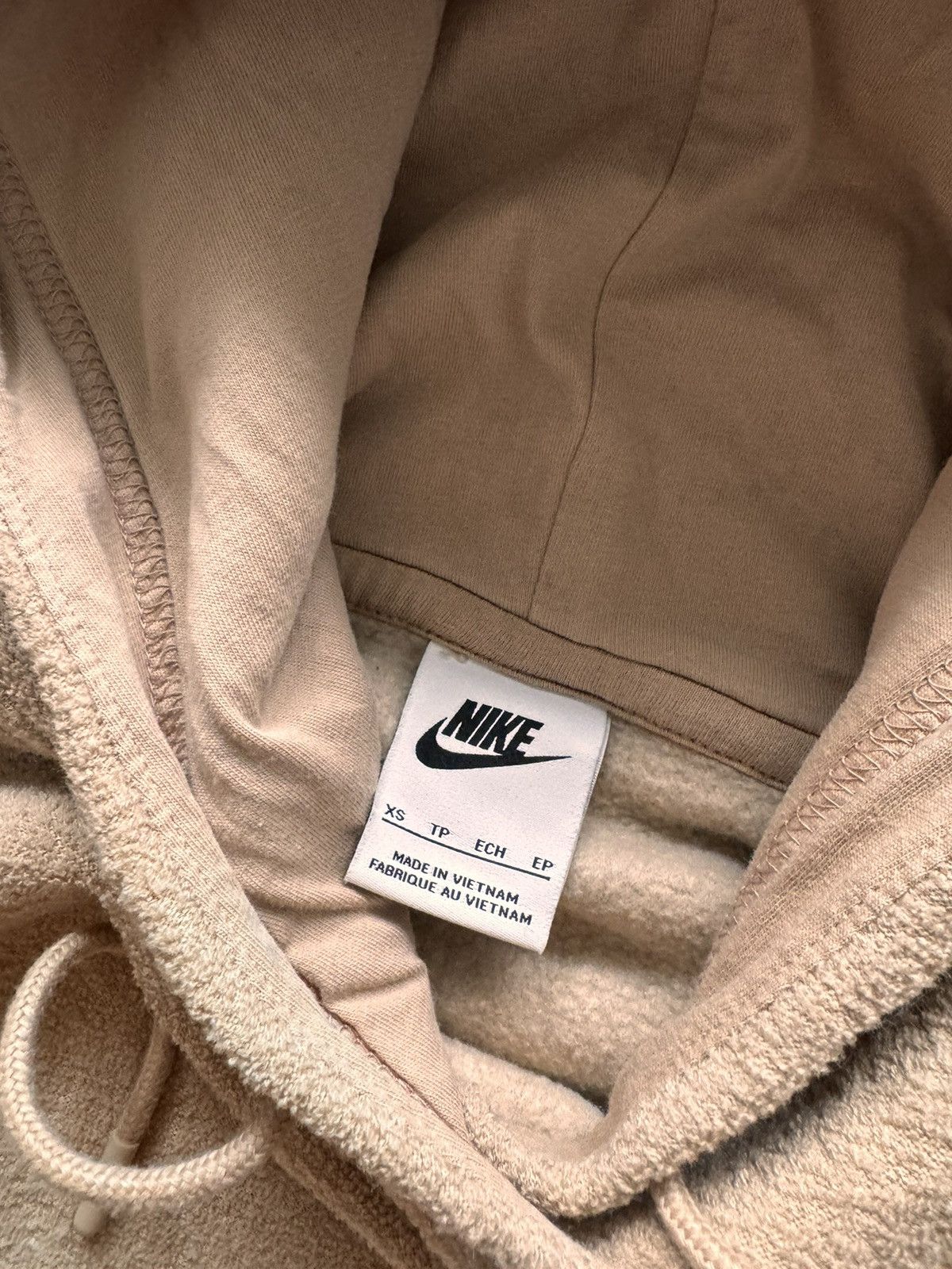 Nike × Vintage NIKE TEDDY VINTAGE CENTER LOGO OVERSIZE BOXY HOODIE Size US S / EU 44-46 / 1 - 6 Thumbnail