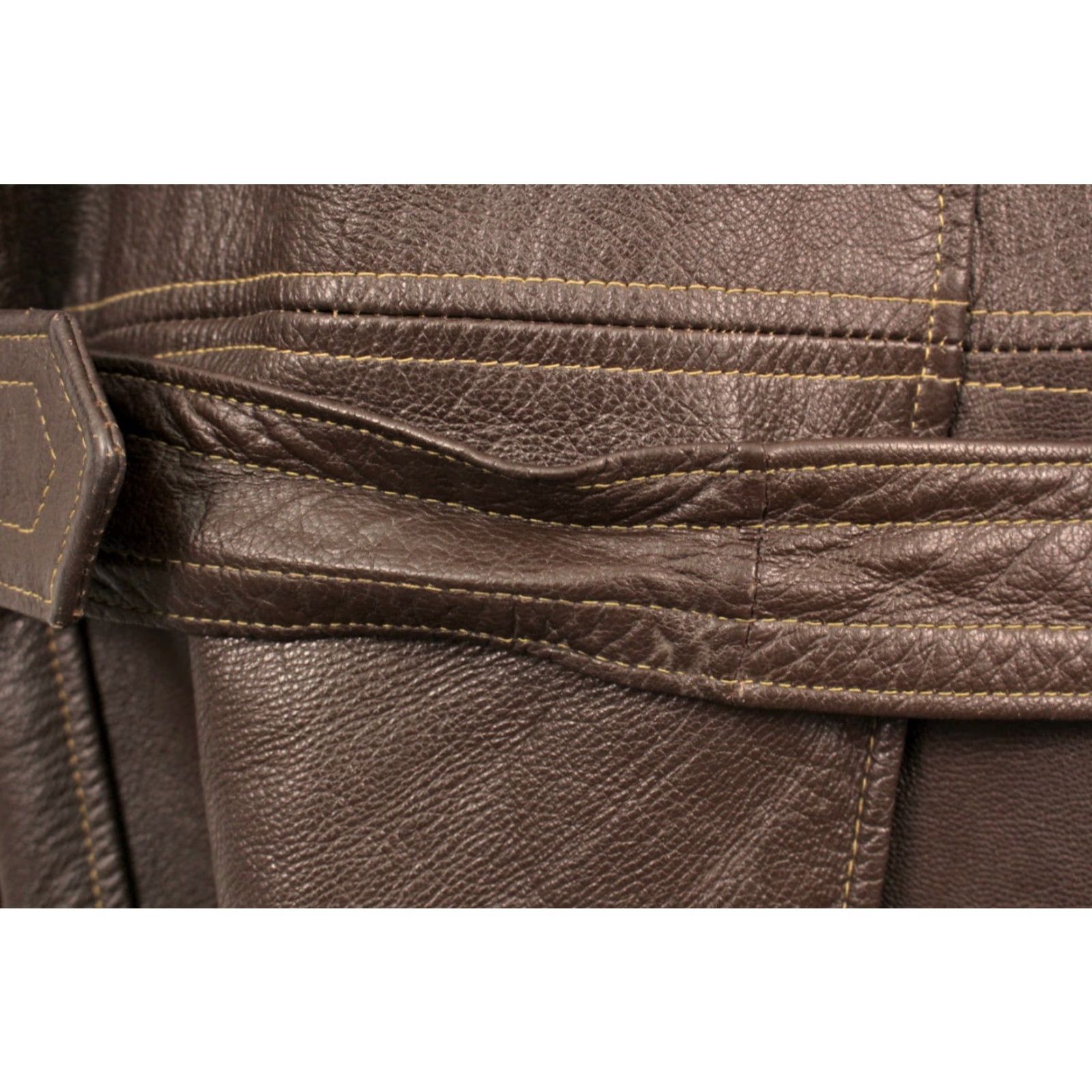 Vintage VINTAGE Mens VTG 70s Brown Leather Jacket Sz L 1970s Disco Coat Size US L / EU 52-54 / 3 - 7 Thumbnail